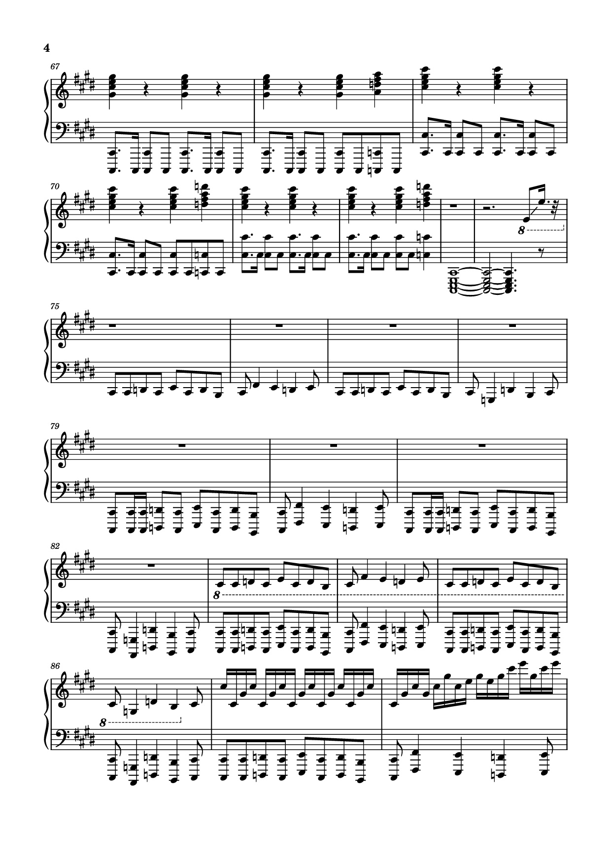 Trang 4 của Sheet nhạc PDF Piano bài hát Miragecoordinator Piano - Arranged by Aero