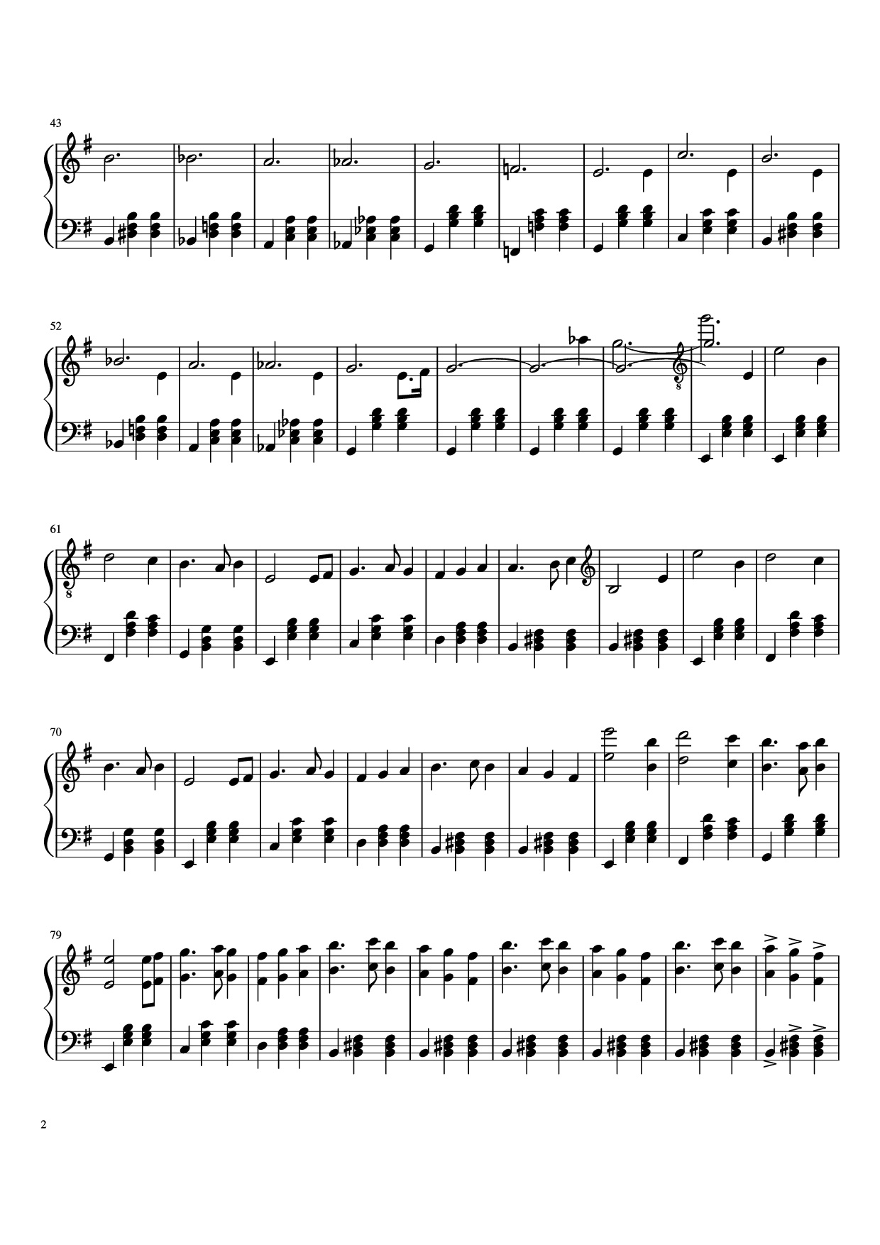 Trang 2 của Sheet nhạc PDF Piano bài hát Book of Circus Piano - One Hell of a Butler