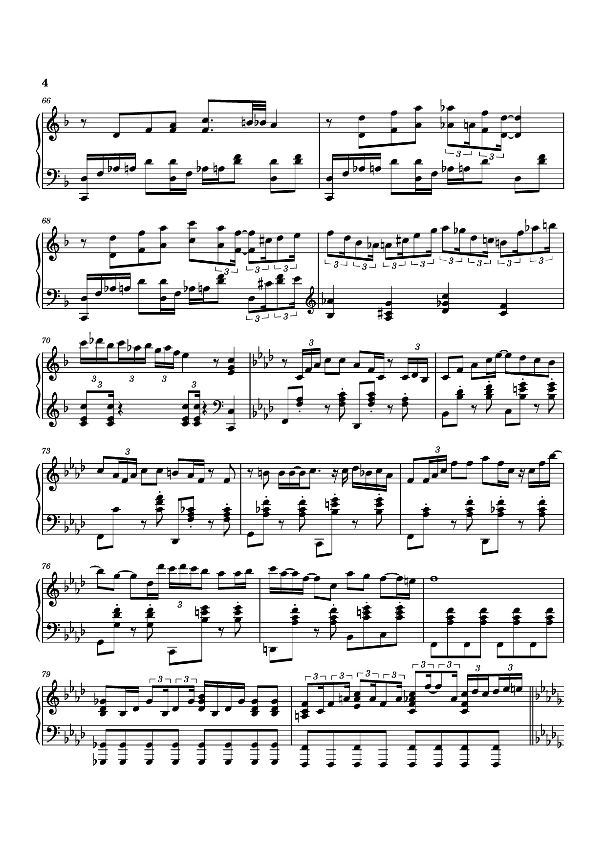 Trang 4 của Sheet nhạc PDF Piano bài hát Furina All the World