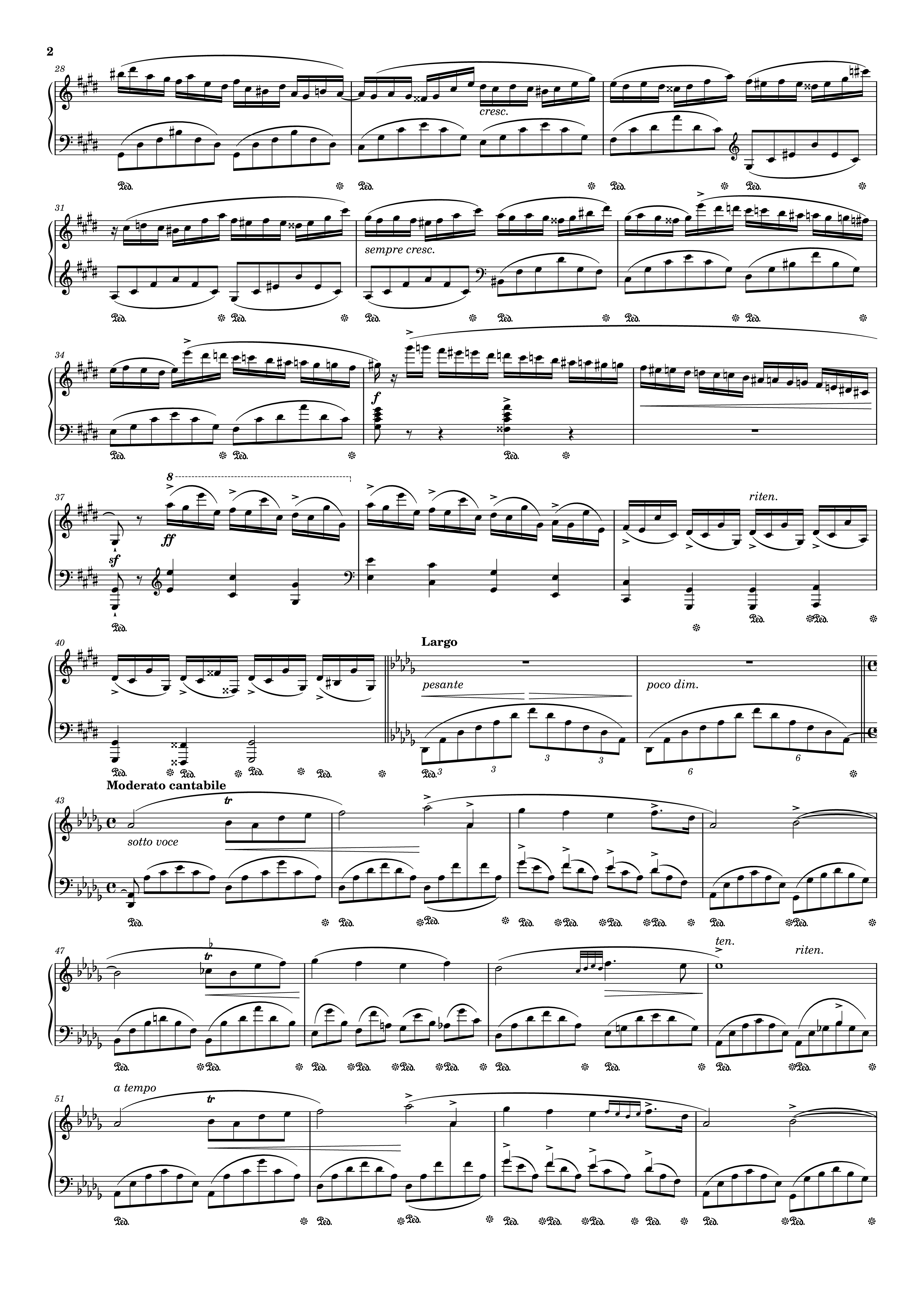 Trang 2 của Sheet nhạc PDF Piano bài hát Fantaisie-Impromptu in C♯ Minor Piano - Frédéric François Chopin