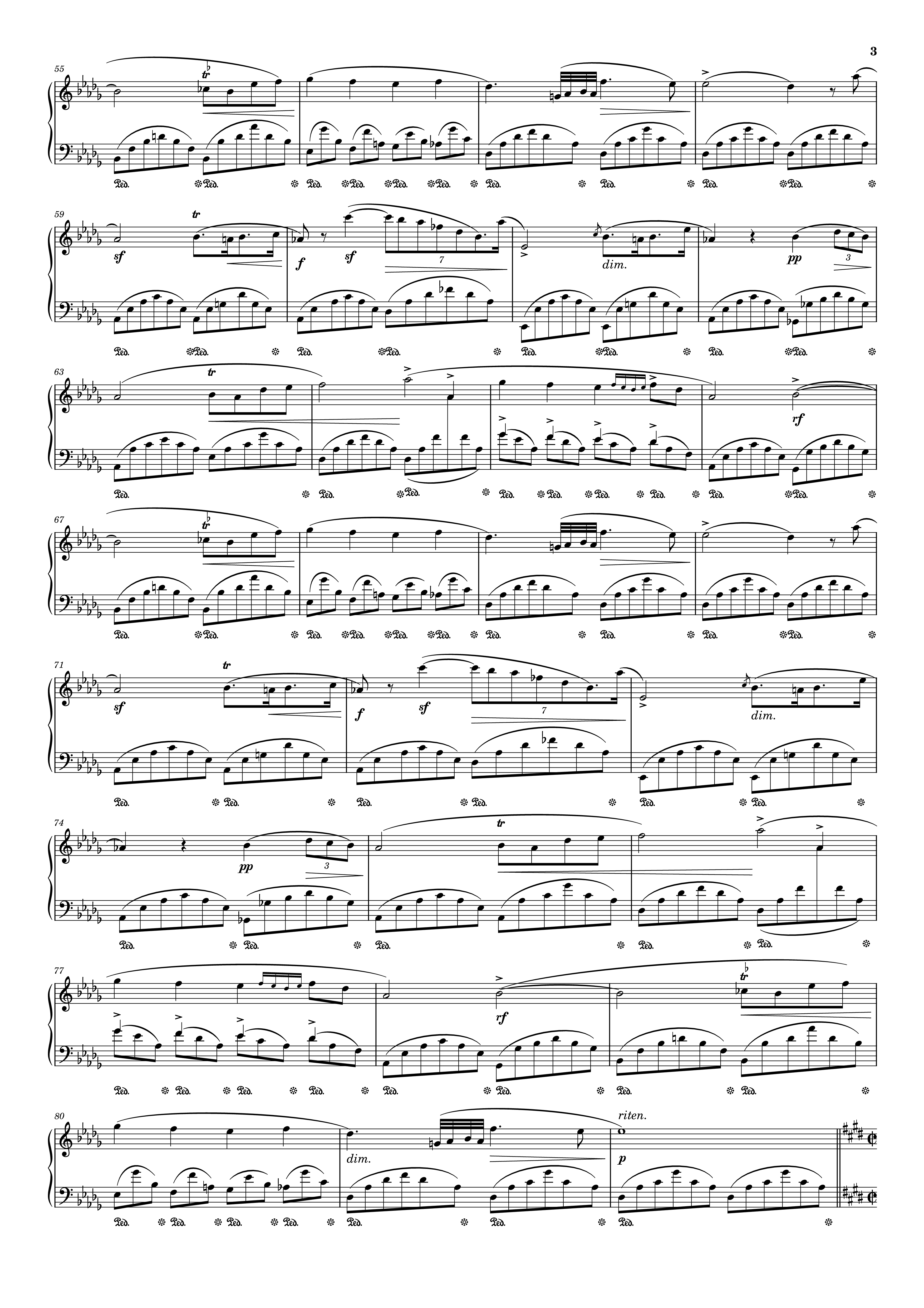 Trang 3 của Sheet nhạc PDF Piano bài hát Fantaisie-Impromptu in C♯ Minor Piano - Frédéric François Chopin