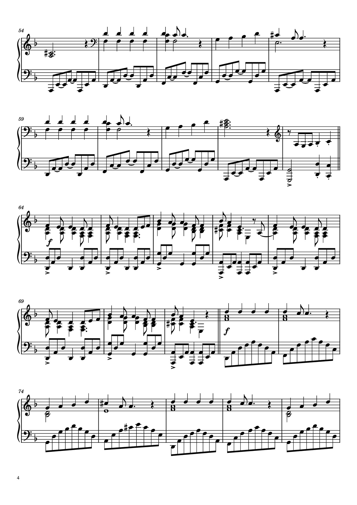 Trang 4 của Sheet nhạc PDF Piano bài hát Кукла колдуна Piano - Король и шут (The King and the Jester