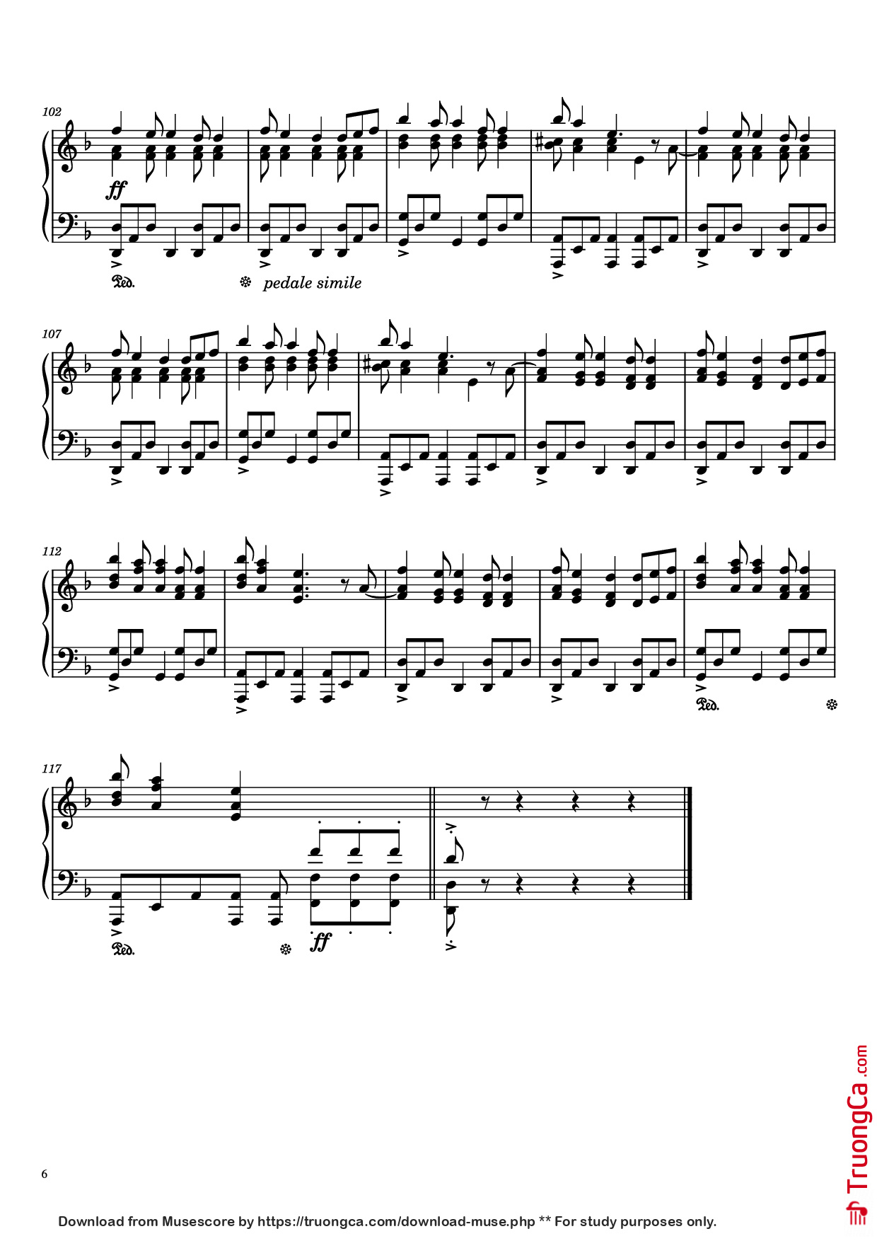 Trang 6 của Sheet nhạc PDF Piano bài hát Кукла колдуна Piano - Король и шут (The King and the Jester