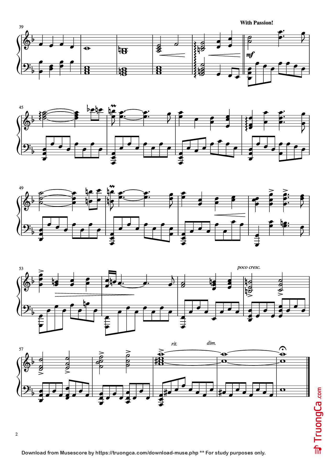 Trang 2 của Sheet nhạc PDF Piano bài hát I Was Lost Without You Piano - Sam Hulick