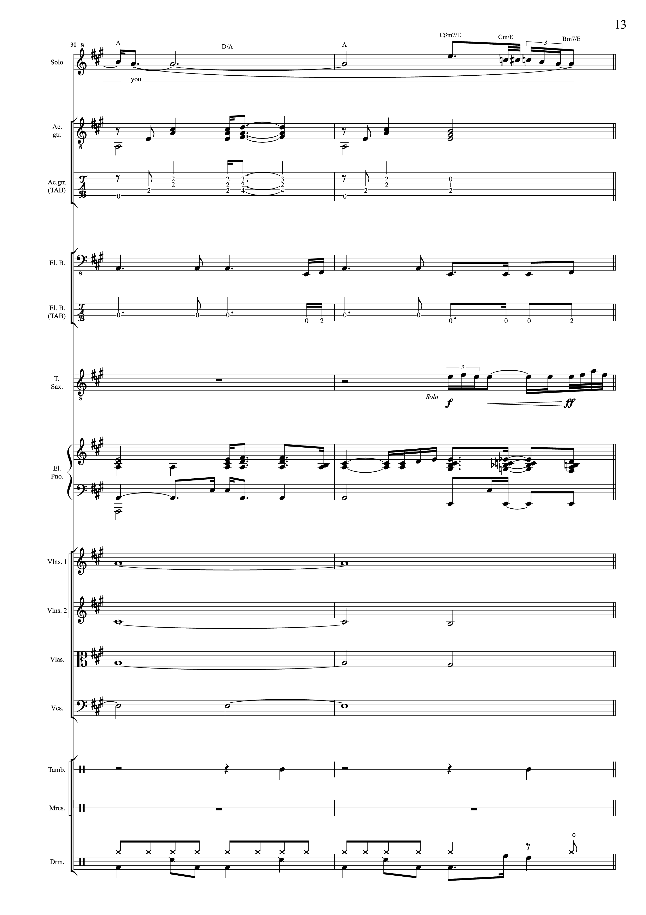 Trang 13 của Sheet nhạc PDF bài hát I Will Always Love You (Choral orchestral) - D. Parton
