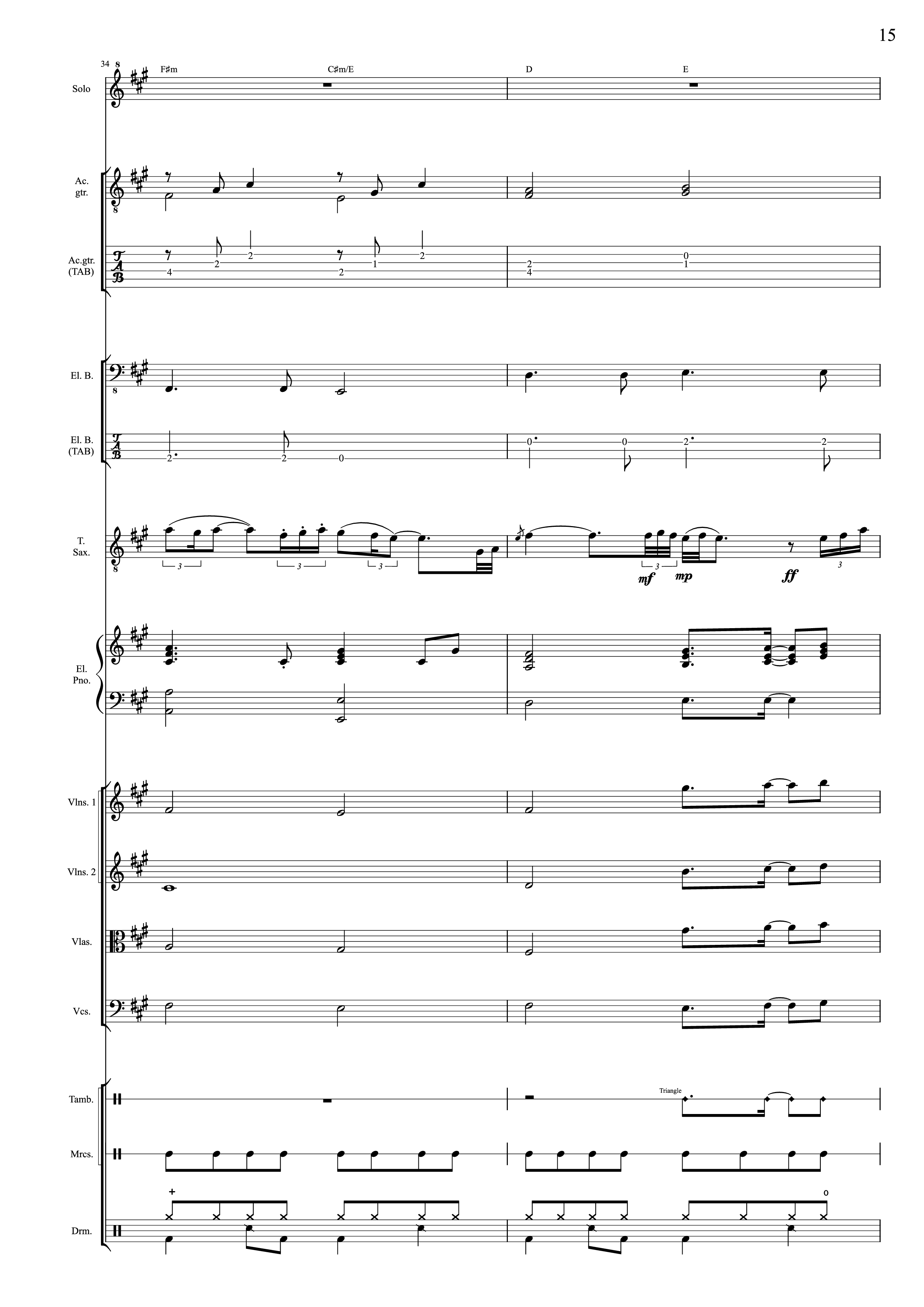Trang 15 của Sheet nhạc PDF bài hát I Will Always Love You (Choral orchestral) - D. Parton