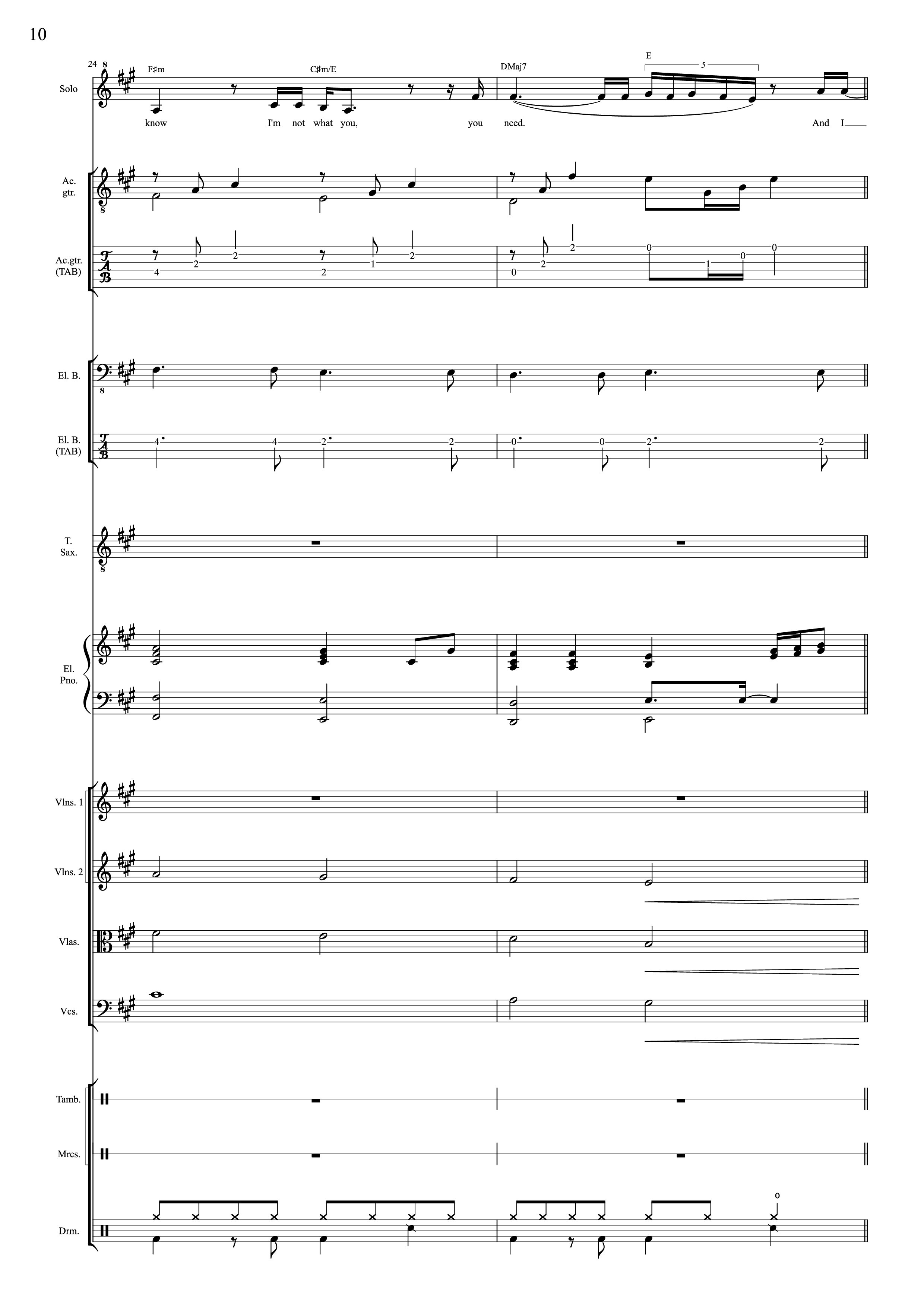 Trang 10 của Sheet nhạc PDF bài hát I Will Always Love You (Choral orchestral) - D. Parton