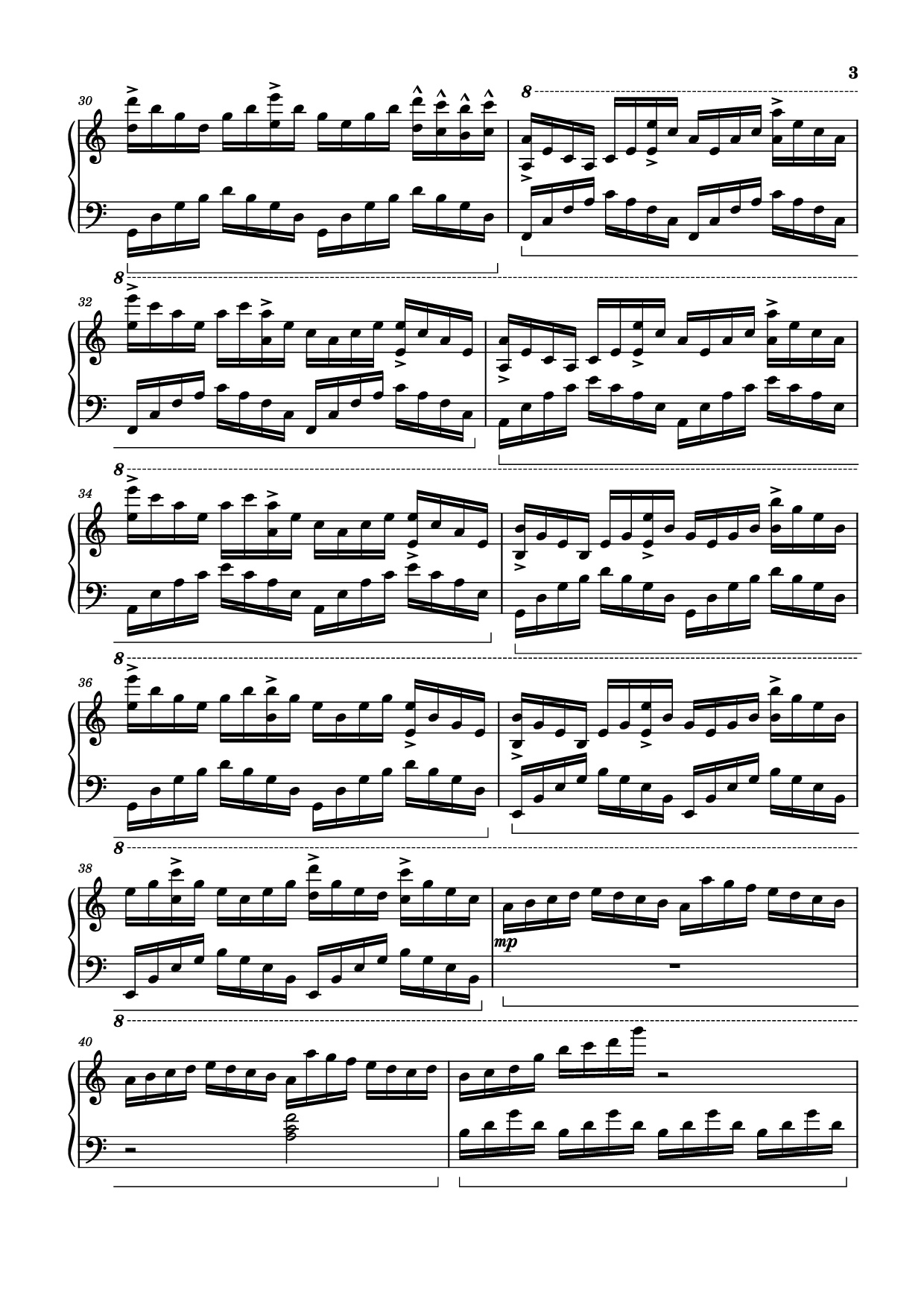 Trang 3 của Sheet nhạc PDF Piano bài hát The Interstellar Experience Piano - Tony Ann