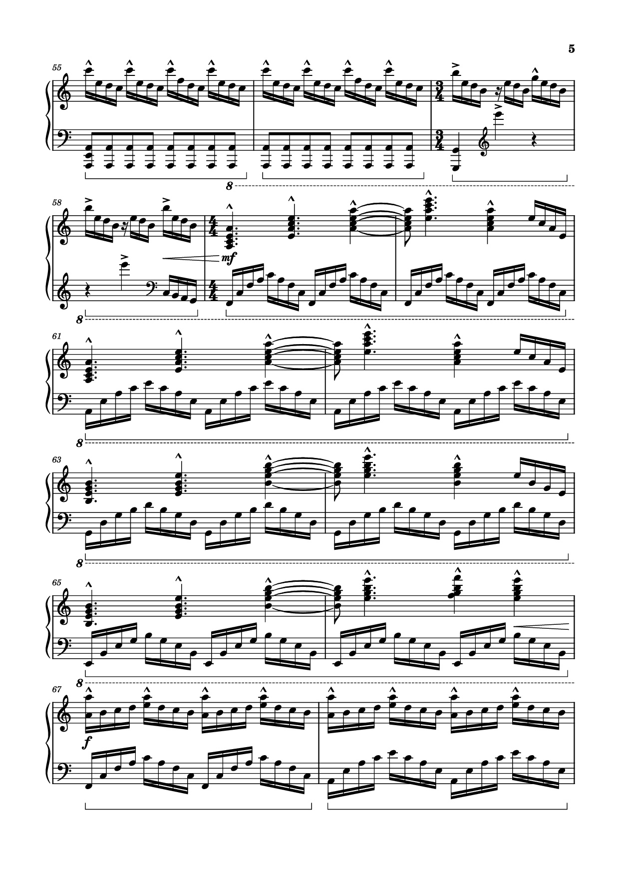 Trang 5 của Sheet nhạc PDF Piano bài hát The Interstellar Experience Piano - Tony Ann
