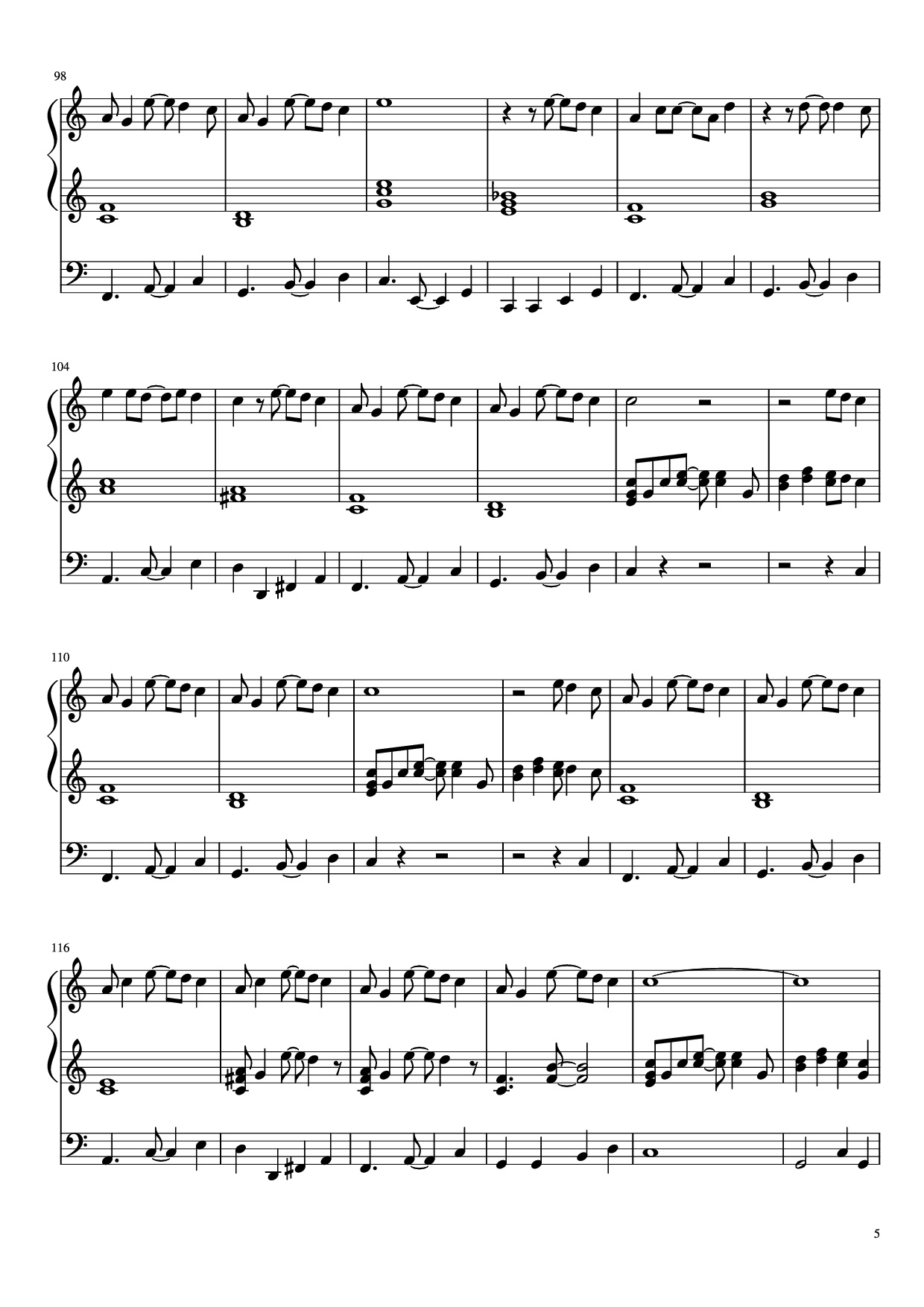 Trang 5 của Sheet nhạc PDF Piano bài hát Under the Sea Piano - Music by Alan Menken Lyrics by Howard Ashman