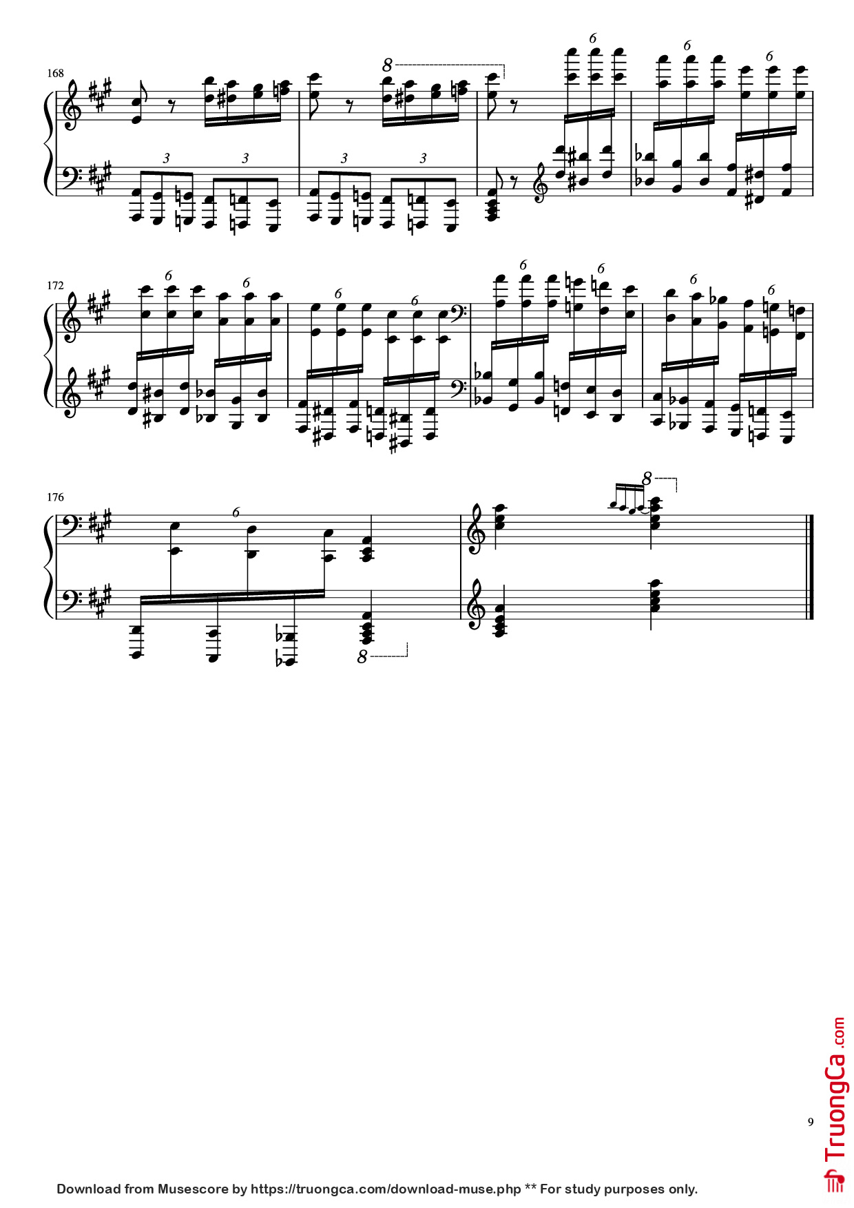 Trang 9 của Sheet nhạc PDF Piano bài hát Turkish March by Yuja Piano - Kyoko Akatsuka