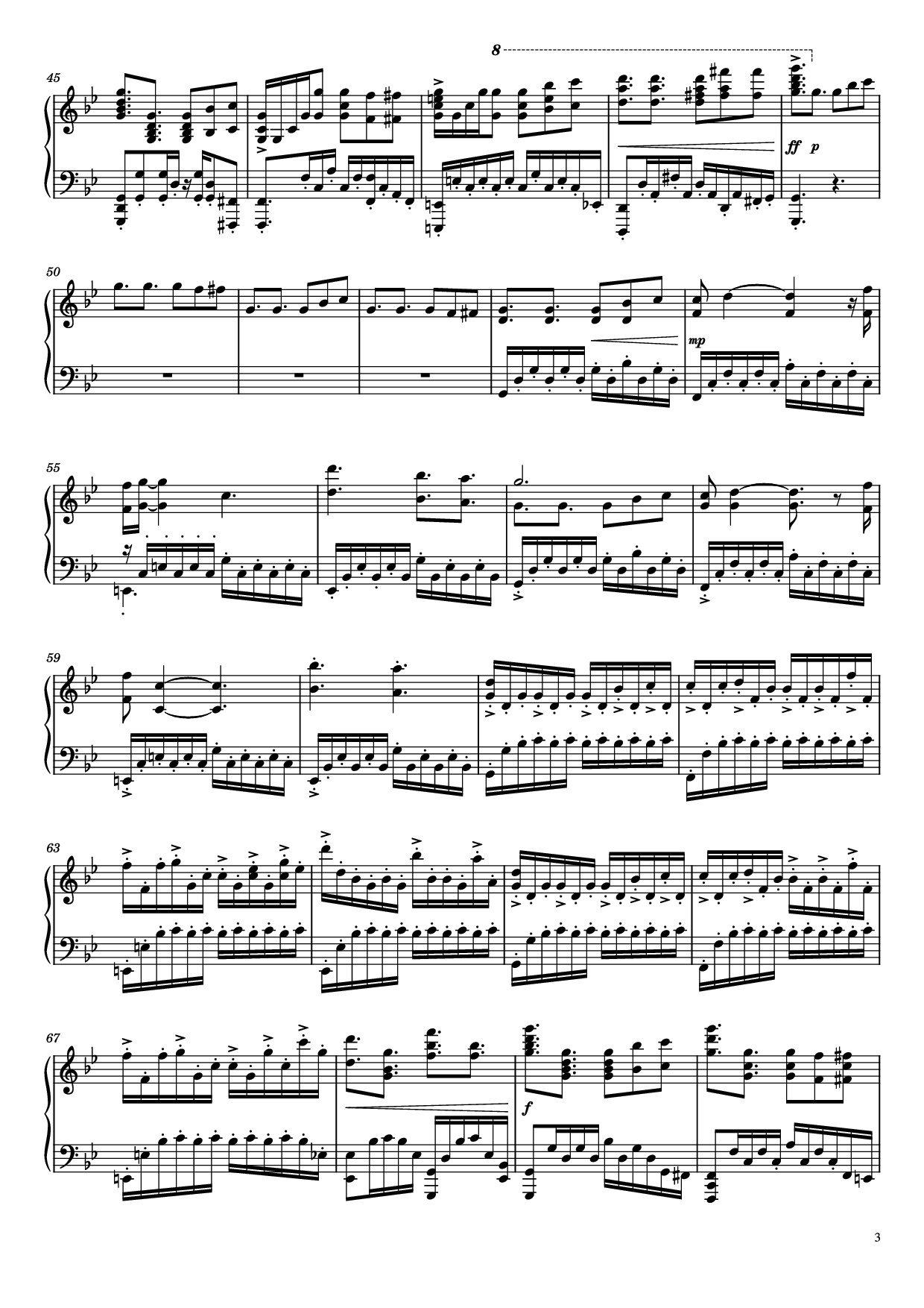 Trang 3 của Sheet nhạc PDF Piano bài hát Mission Impossible Theme Piano - Comp. by Lalo Schifrin