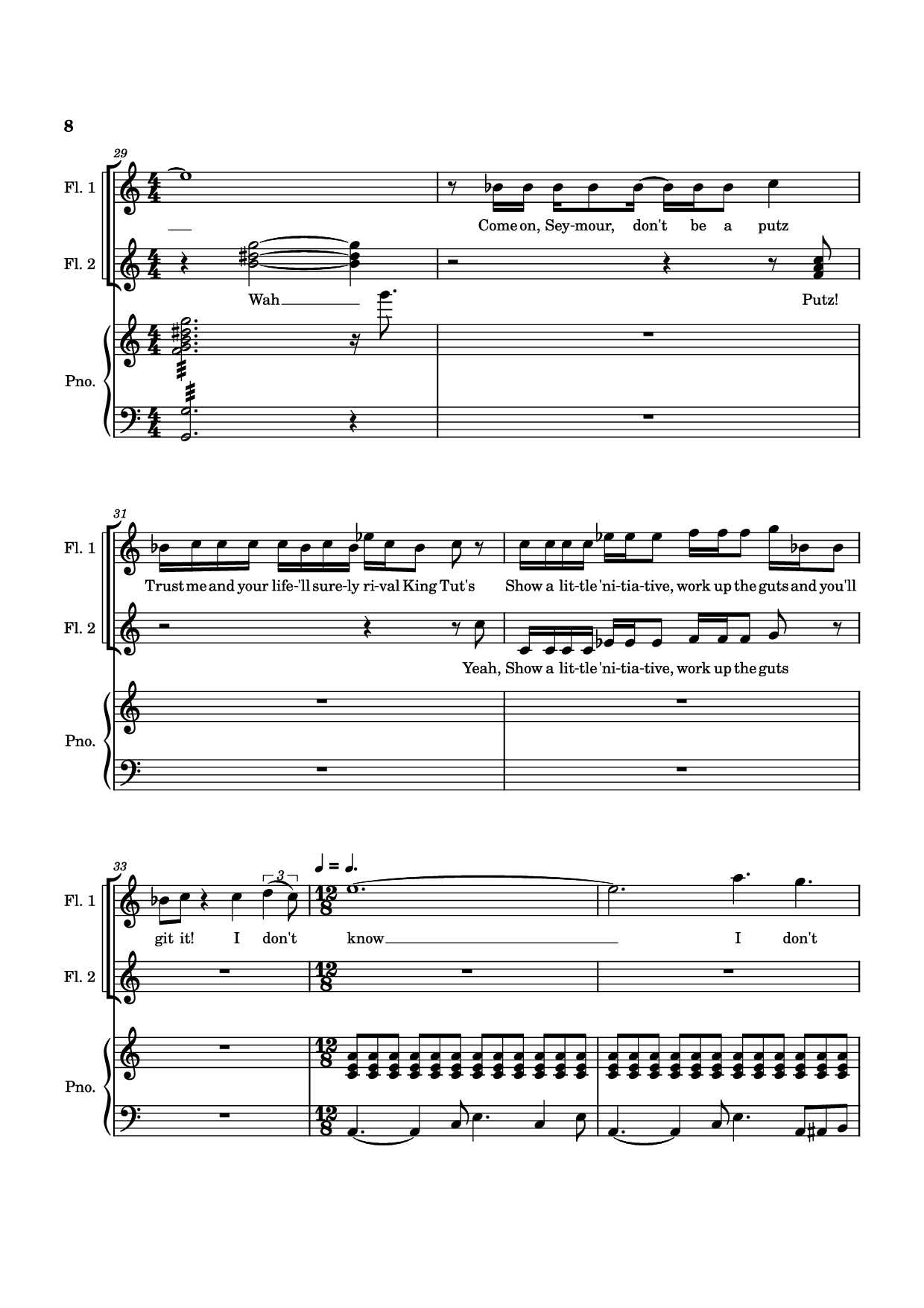 Trang 8 của Sheet nhạc PDF Piano bài hát SUDDEN CHANGES Piano - Music by Alan Menken