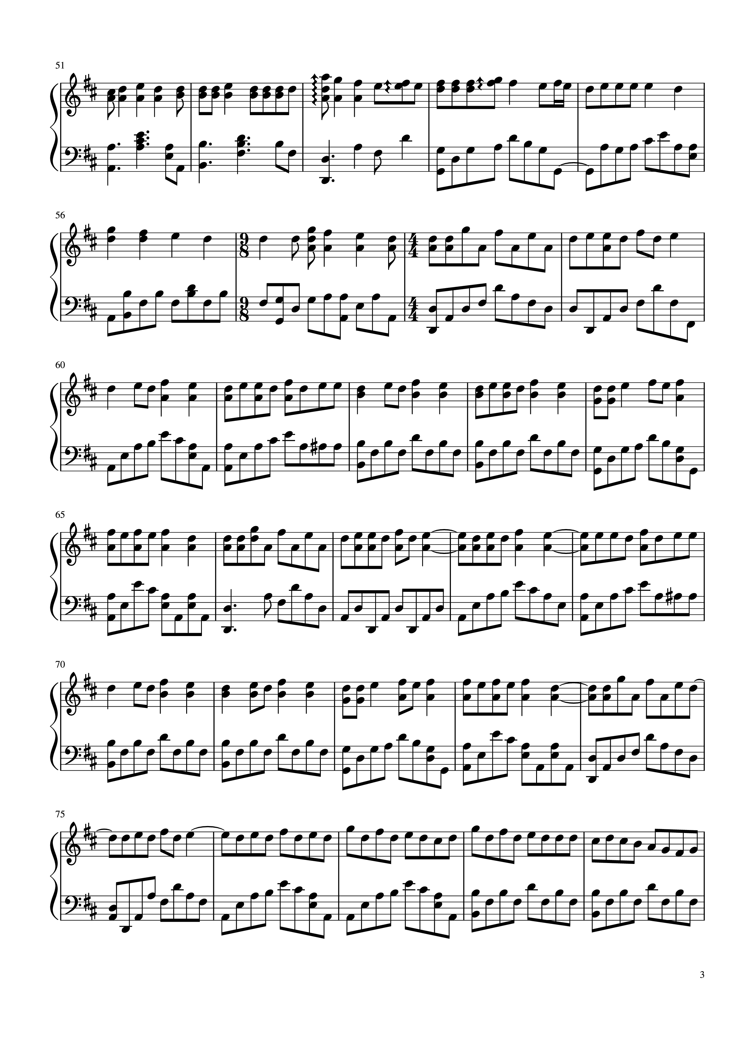 Trang 3 của Sheet nhạc PDF Piano bài hát Love Story Piano - Taylor Swift