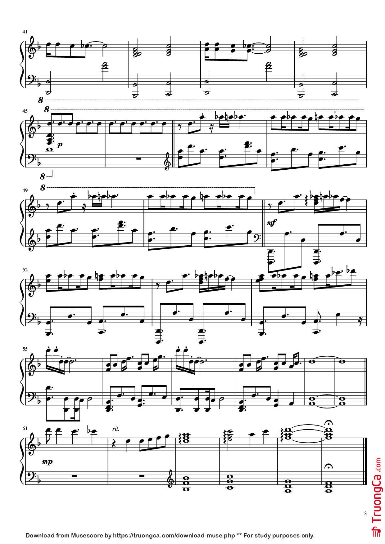 Trang 3 của Sheet nhạc PDF Piano bài hát Vampire Killer Piano - Kinuyo Yamashita