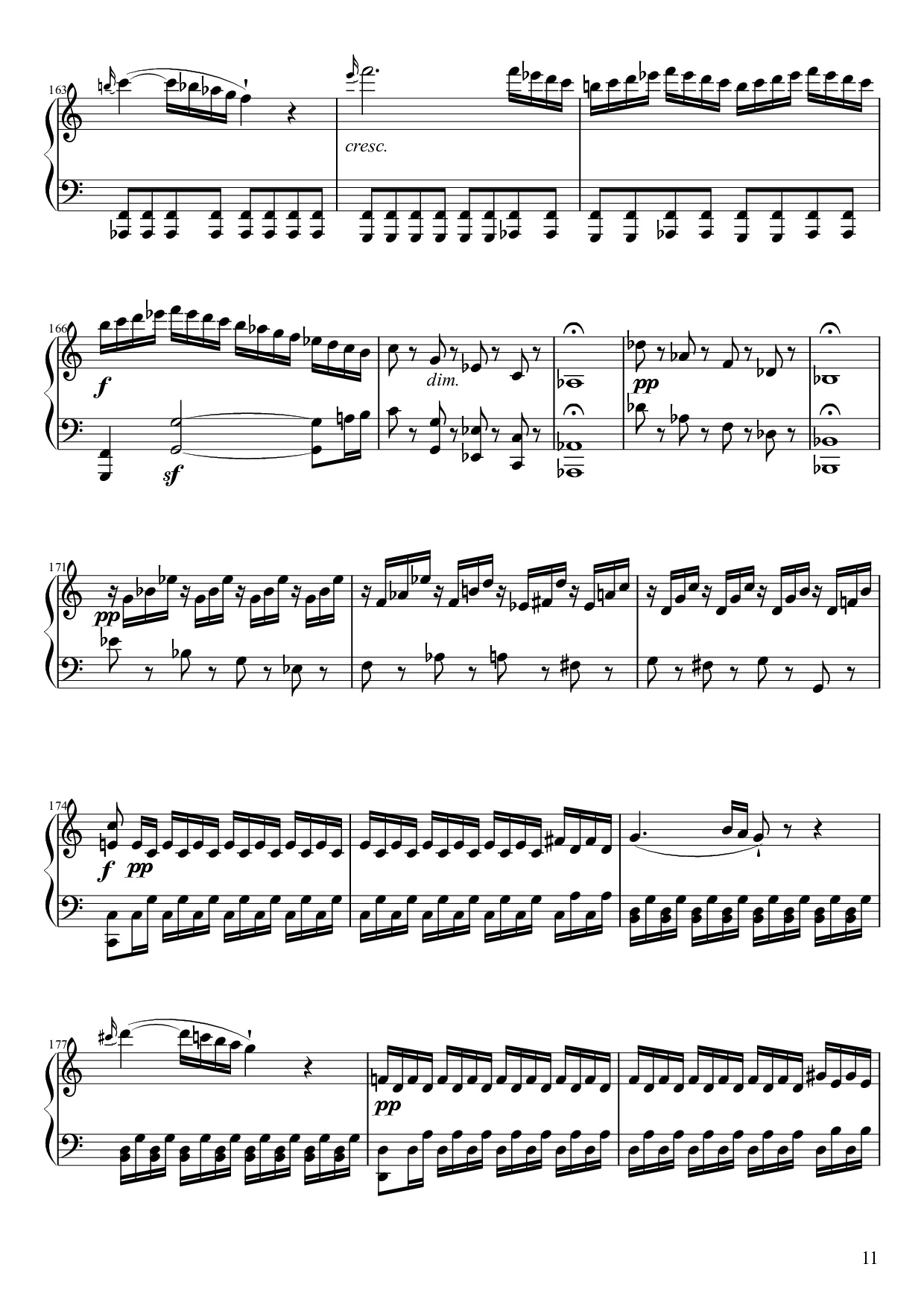 Trang 11 của Sheet nhạc PDF Piano bài hát Sonate No. 21, Waldstein Piano - Ludwig van Beethoven