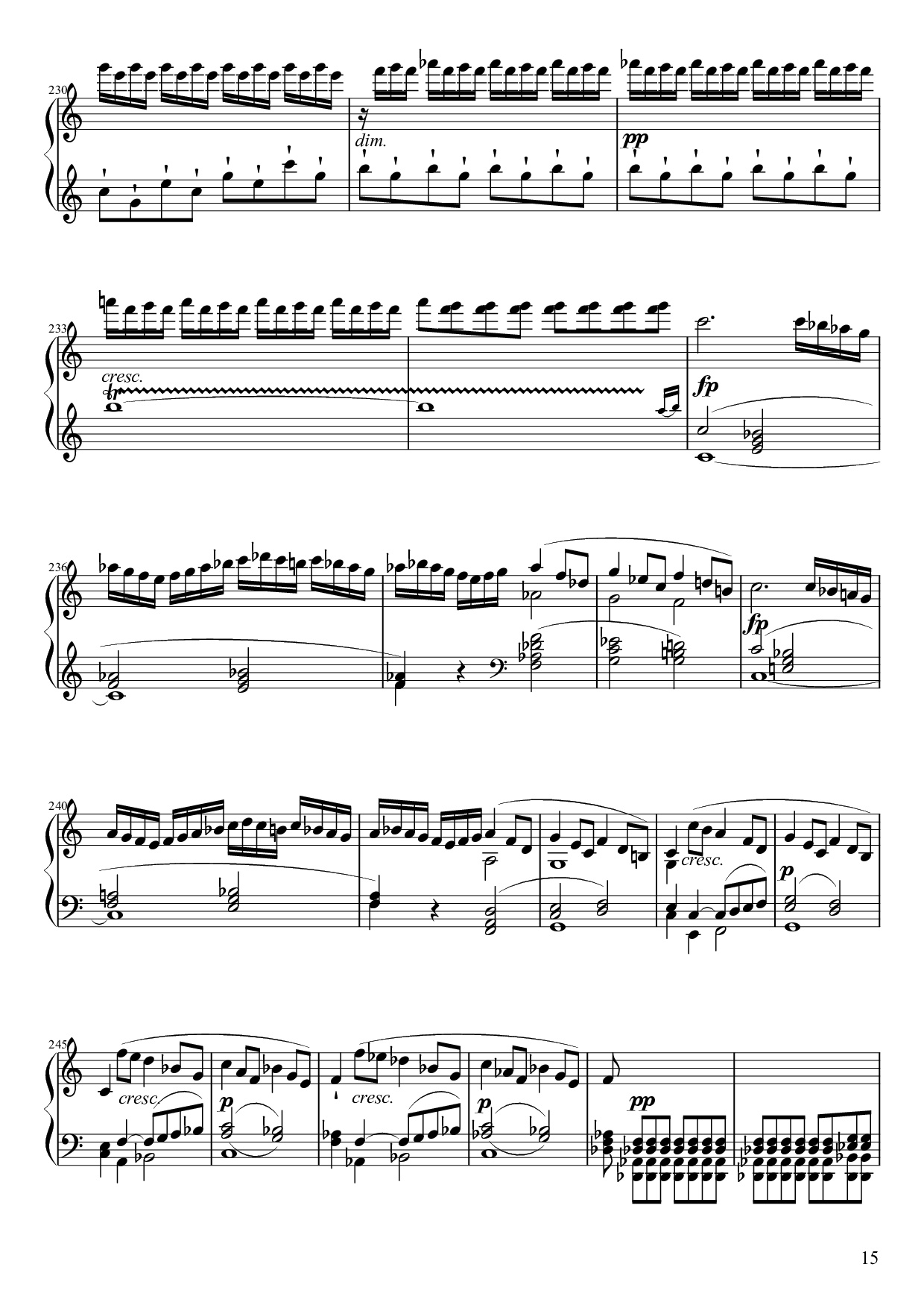 Trang 15 của Sheet nhạc PDF Piano bài hát Sonate No. 21, Waldstein Piano - Ludwig van Beethoven