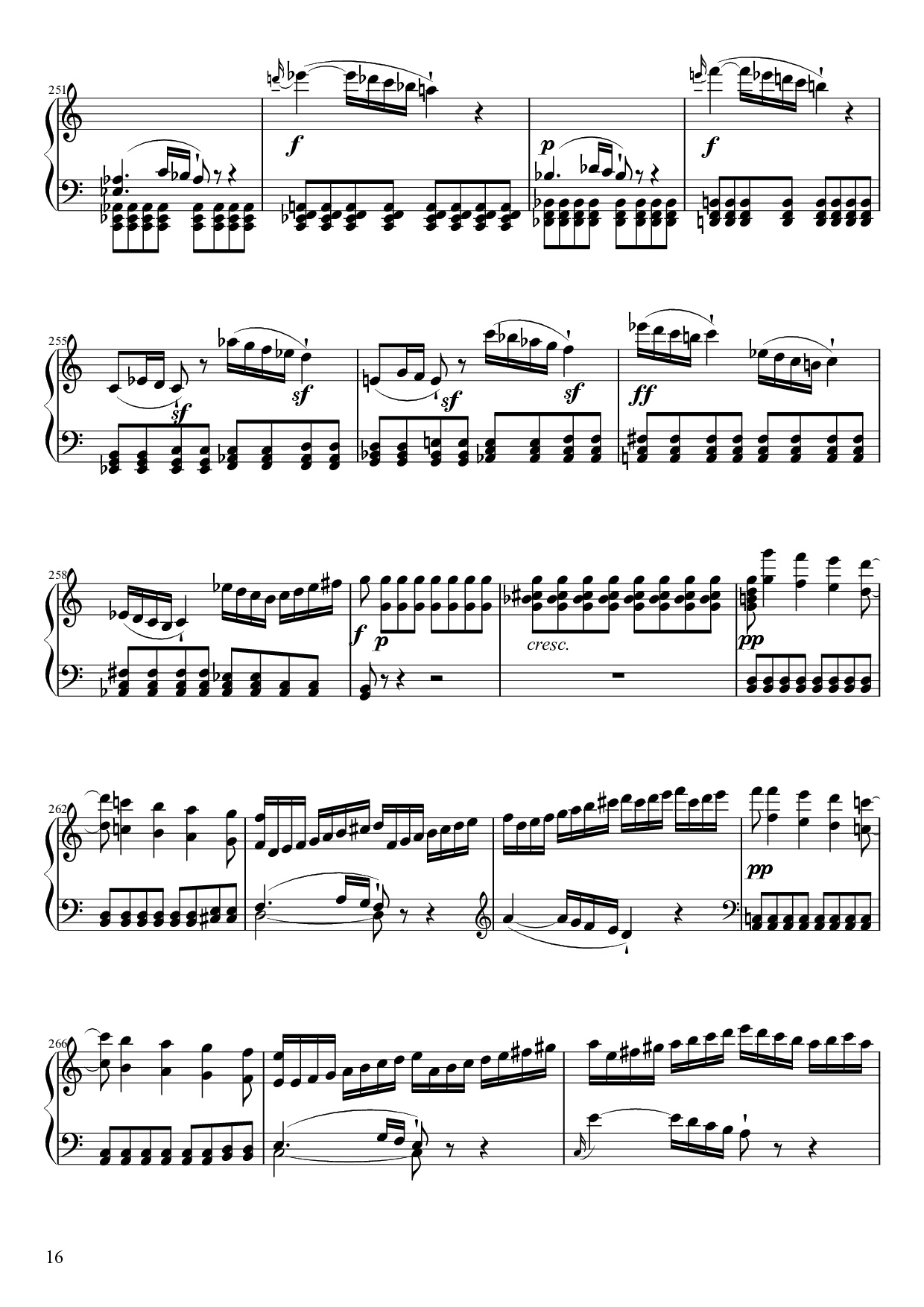 Trang 16 của Sheet nhạc PDF Piano bài hát Sonate No. 21, Waldstein Piano - Ludwig van Beethoven