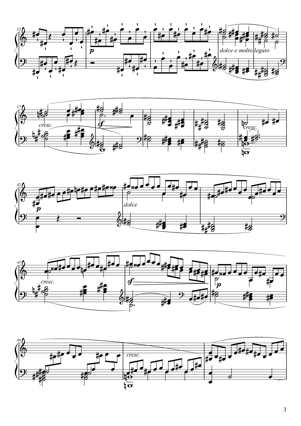 Trang 3 của Sheet nhạc PDF Piano bài hát Sonate No. 21, Waldstein Piano - Ludwig van Beethoven