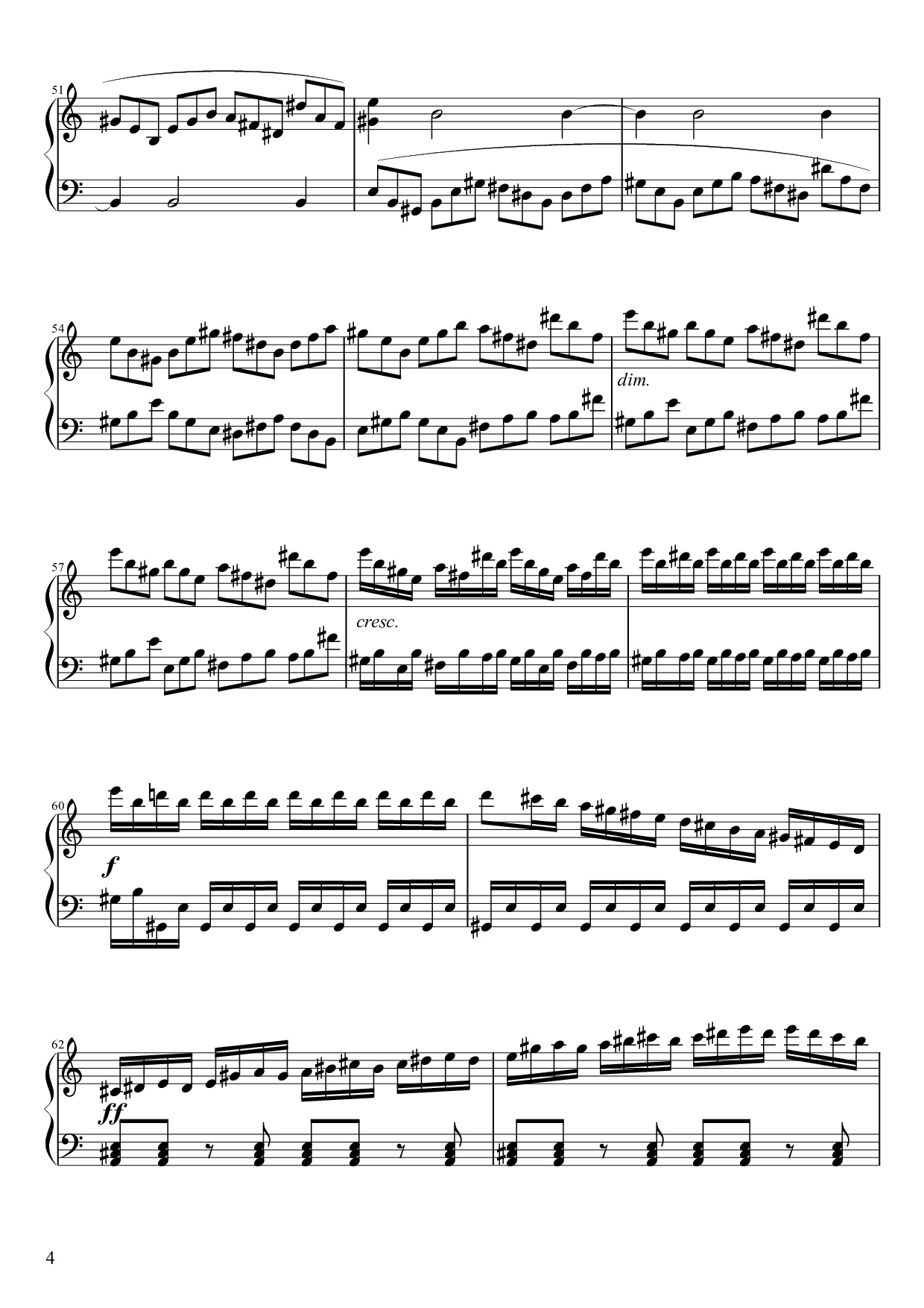 Trang 4 của Sheet nhạc PDF Piano bài hát Sonate No. 21, Waldstein Piano - Ludwig van Beethoven