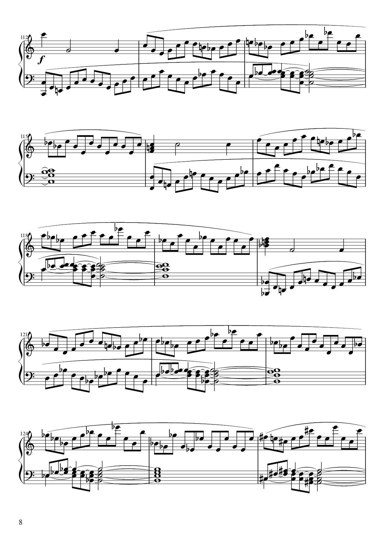 Trang 8 của Sheet nhạc PDF Piano bài hát Sonate No. 21, Waldstein Piano - Ludwig van Beethoven