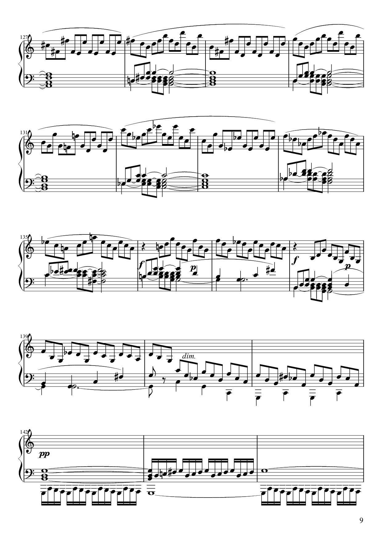 Trang 9 của Sheet nhạc PDF Piano bài hát Sonate No. 21, Waldstein Piano - Ludwig van Beethoven