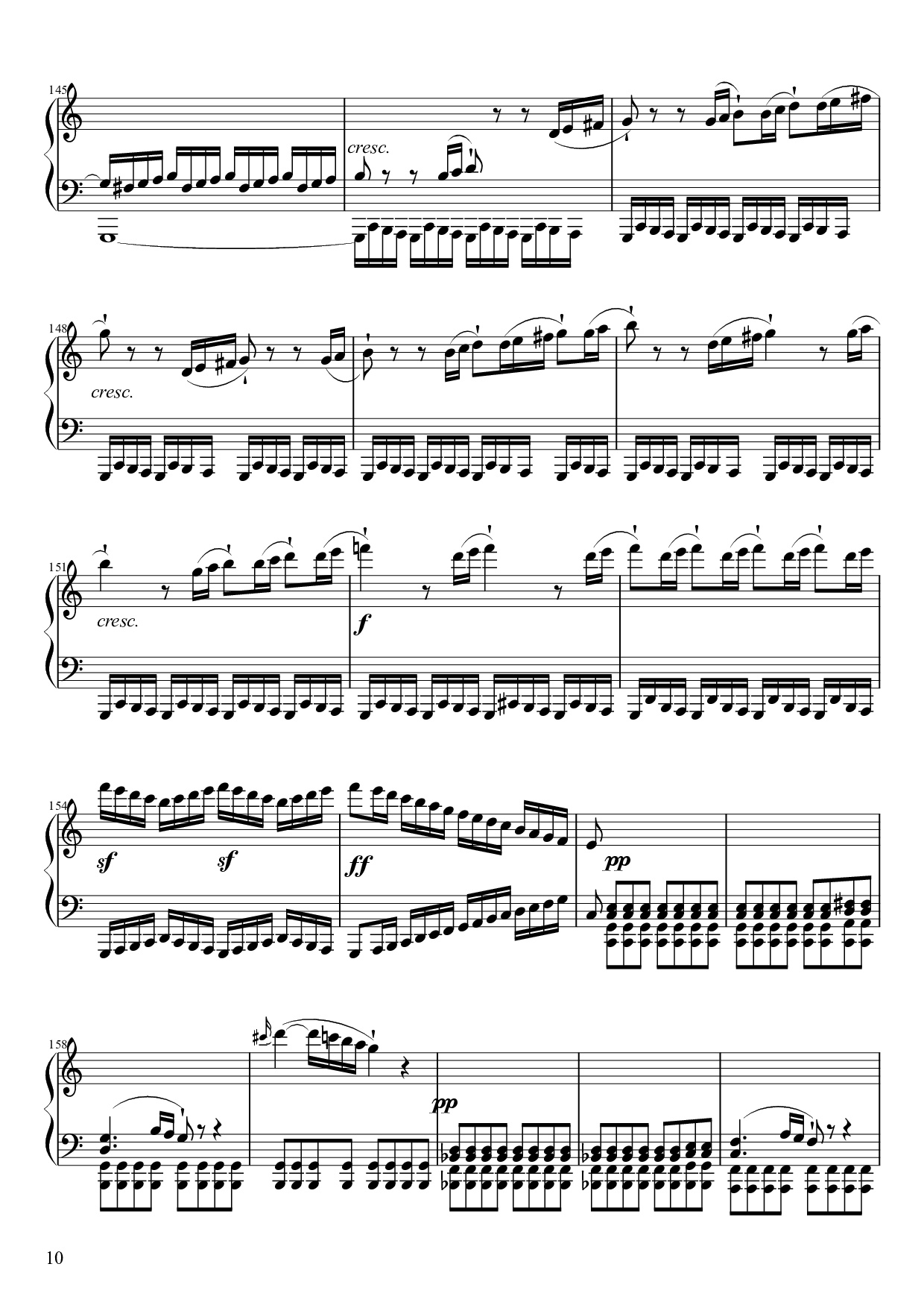 Trang 10 của Sheet nhạc PDF Piano bài hát Sonate No. 21, Waldstein Piano - Ludwig van Beethoven