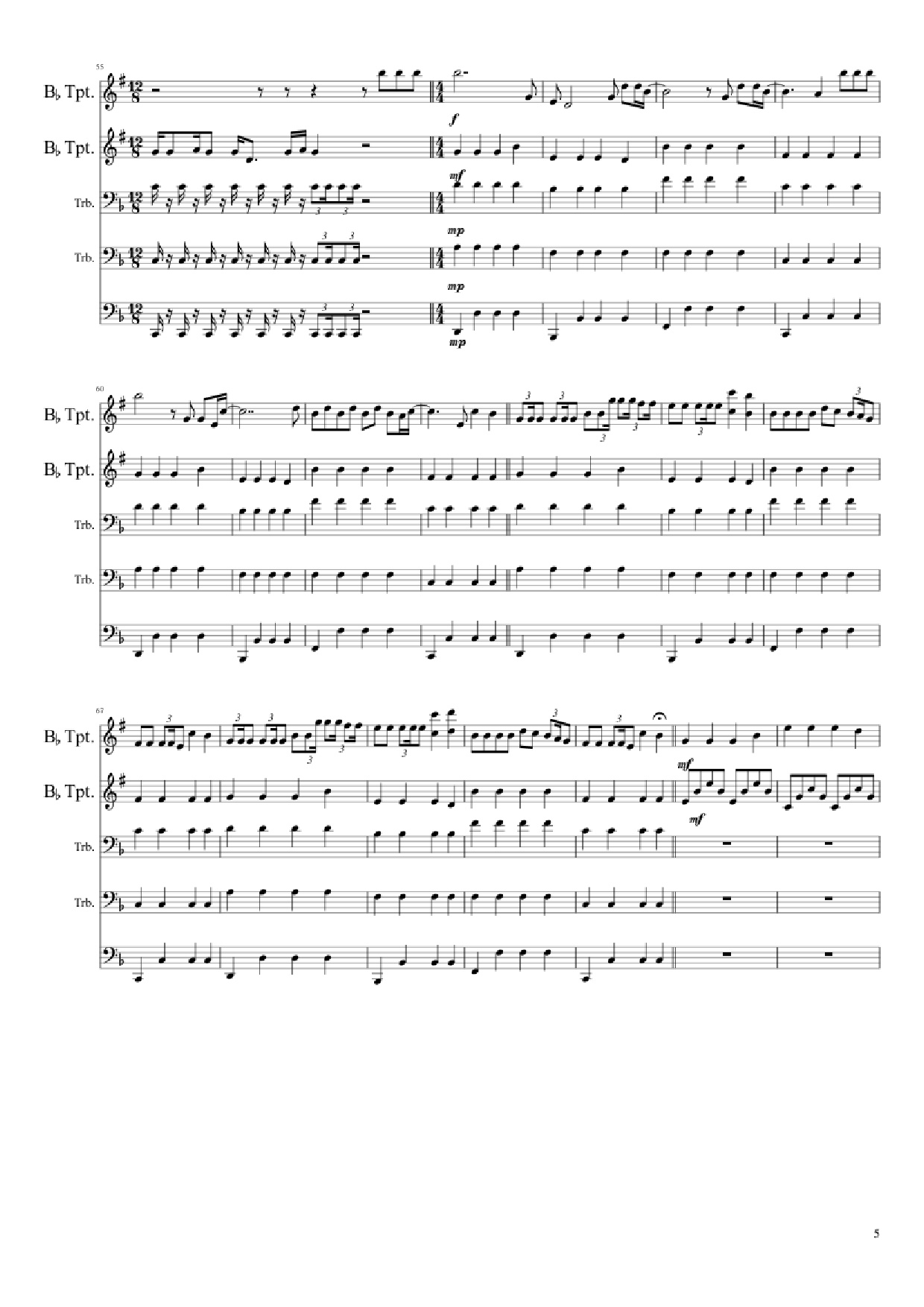 Trang 5 của Sheet nhạc PDF bài hát Faded - Arr. Bram en Luuk