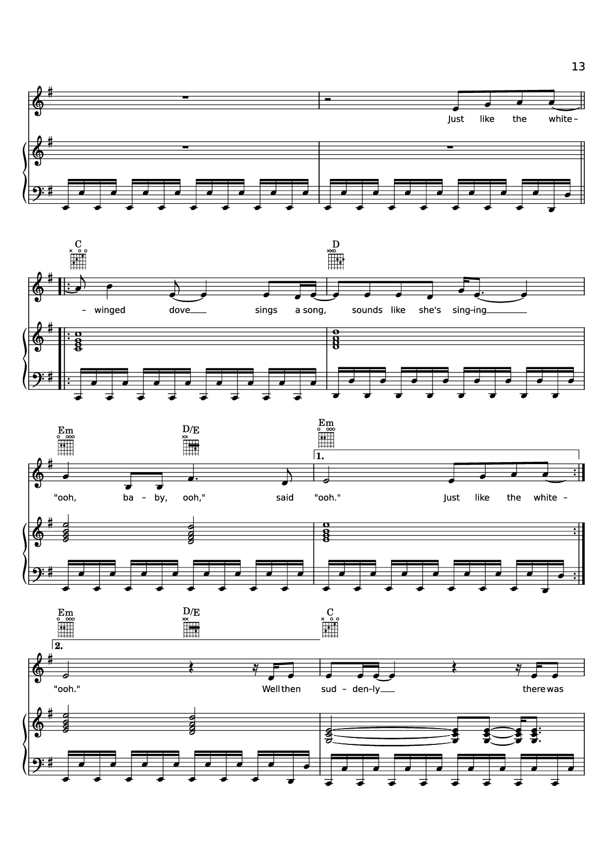 Trang 13 của Sheet nhạc PDF Piano bài hát Edge of Seventeen Piano - STEVIE NICKS