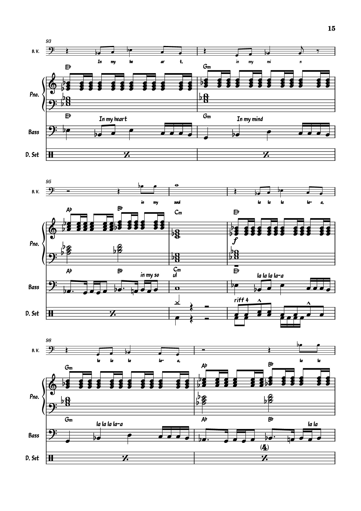 Trang 15 của Sheet nhạc PDF Piano Guitar Tab bài hát July Morning Piano - Uriah Heep