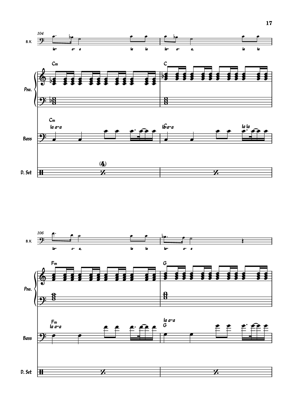 Trang 17 của Sheet nhạc PDF Piano Guitar Tab bài hát July Morning Piano - Uriah Heep