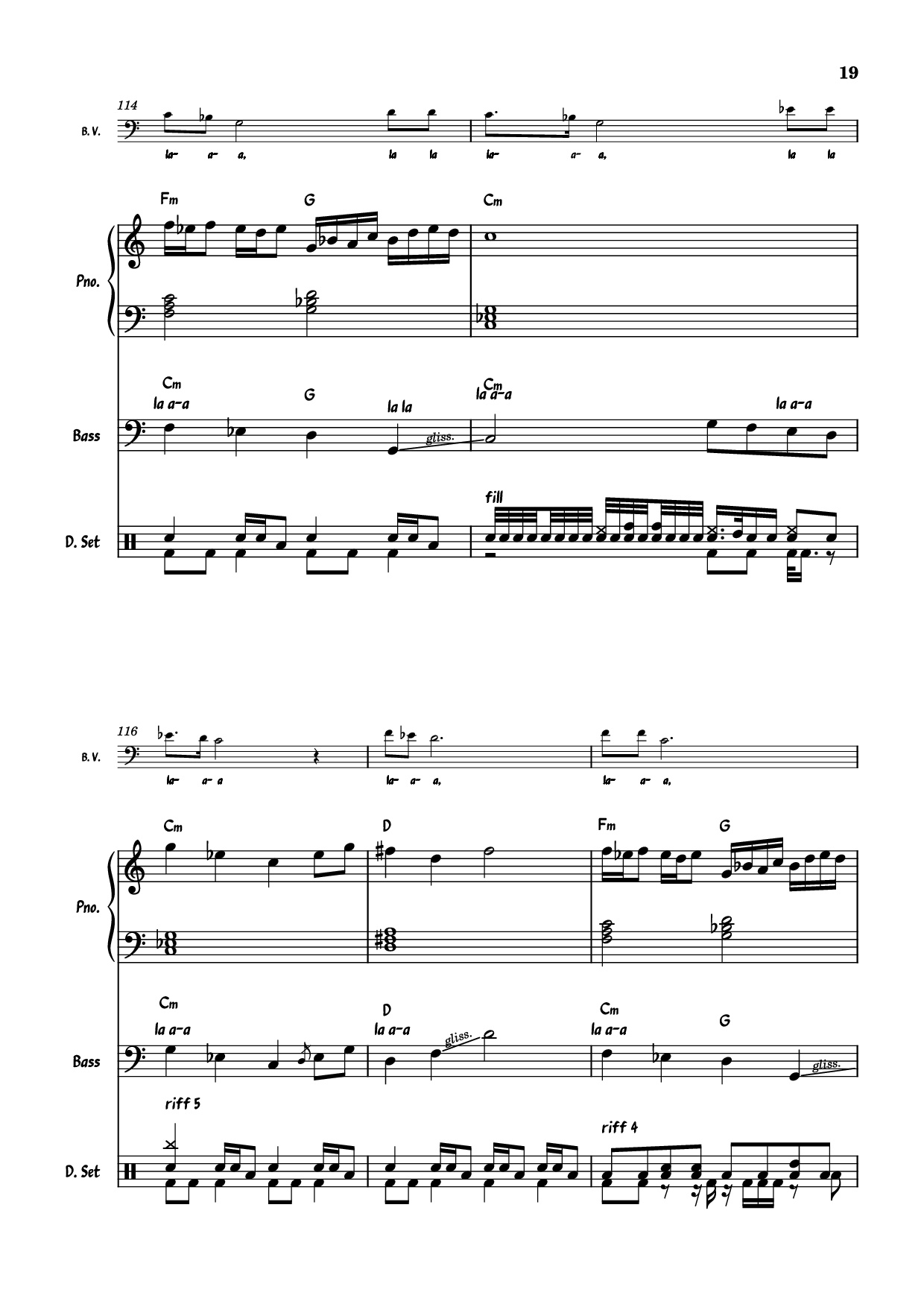 Trang 19 của Sheet nhạc PDF Piano Guitar Tab bài hát July Morning Piano - Uriah Heep