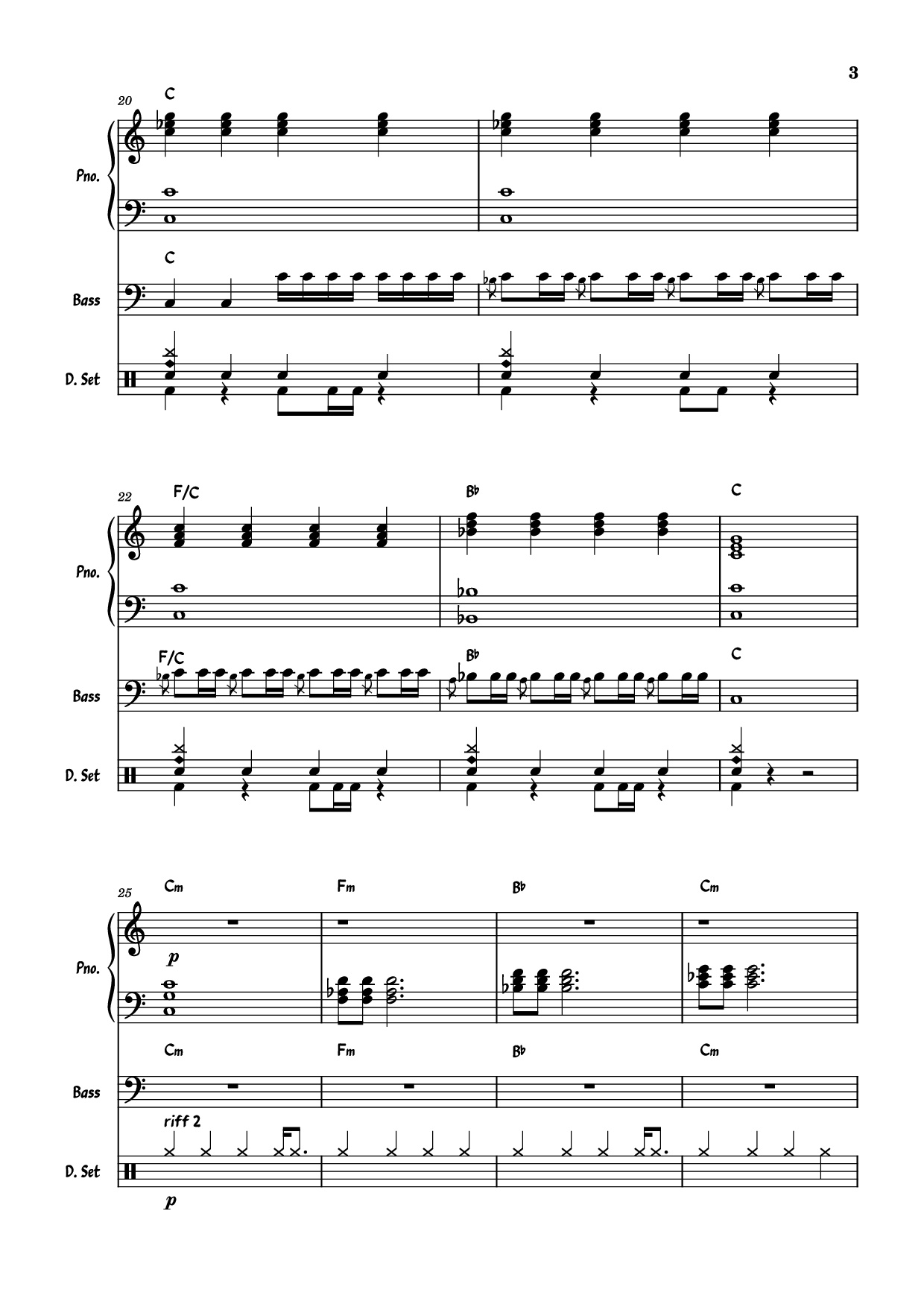 Trang 3 của Sheet nhạc PDF Piano Guitar Tab bài hát July Morning Piano - Uriah Heep