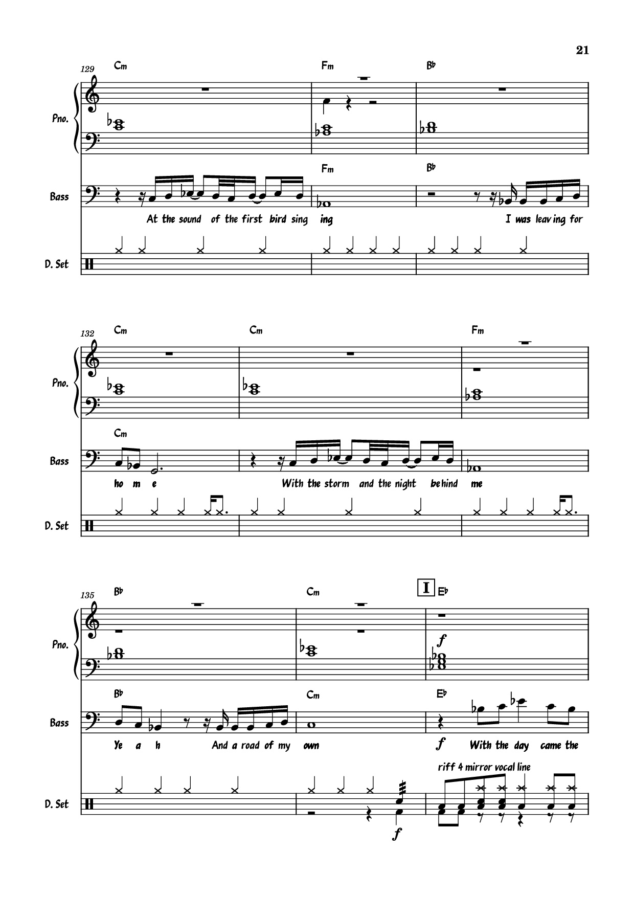 Trang 21 của Sheet nhạc PDF Piano Guitar Tab bài hát July Morning Piano - Uriah Heep