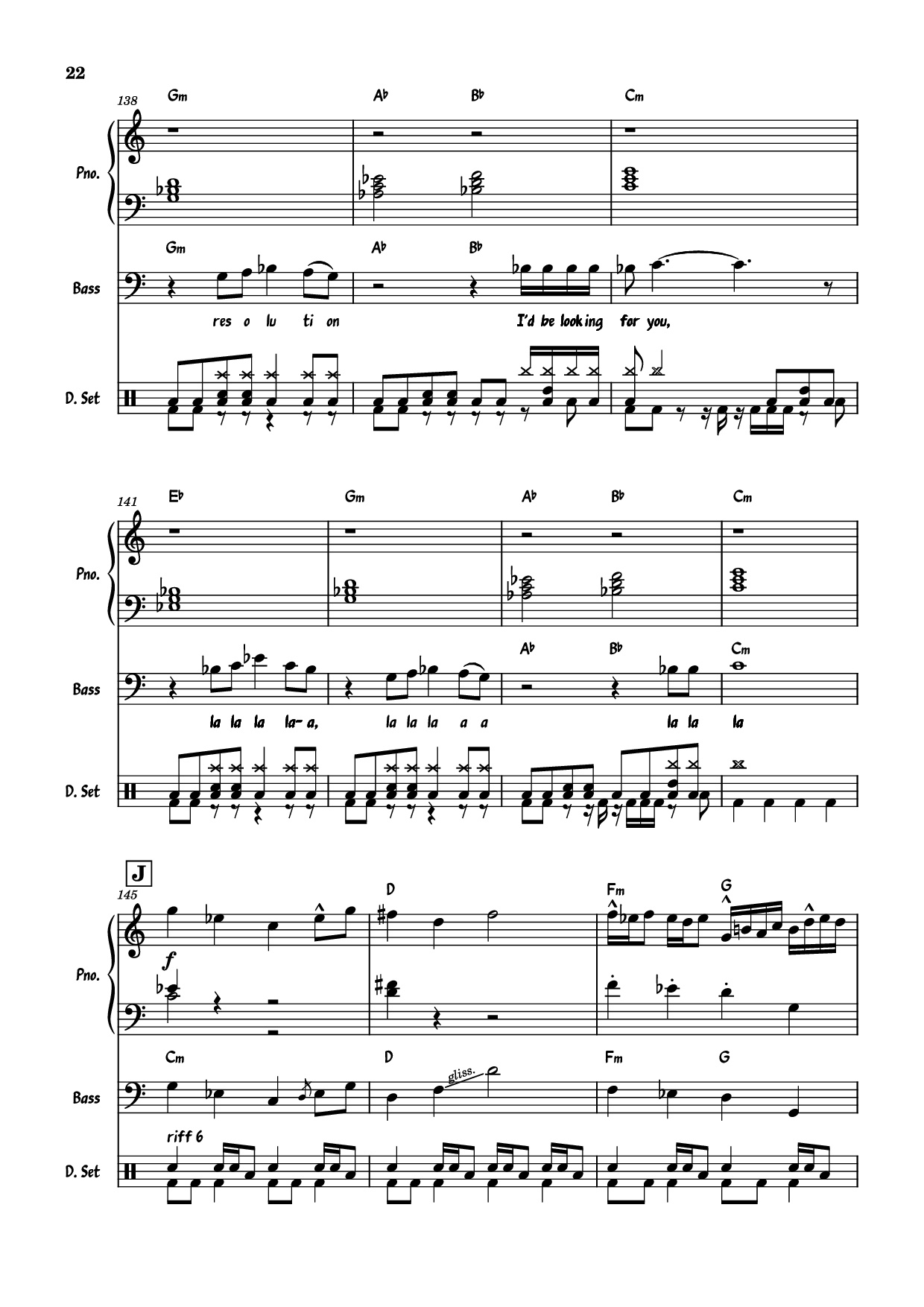Trang 22 của Sheet nhạc PDF Piano Guitar Tab bài hát July Morning Piano - Uriah Heep