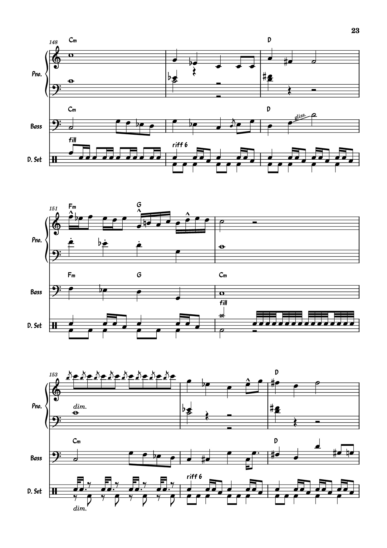 Trang 23 của Sheet nhạc PDF Piano Guitar Tab bài hát July Morning Piano - Uriah Heep