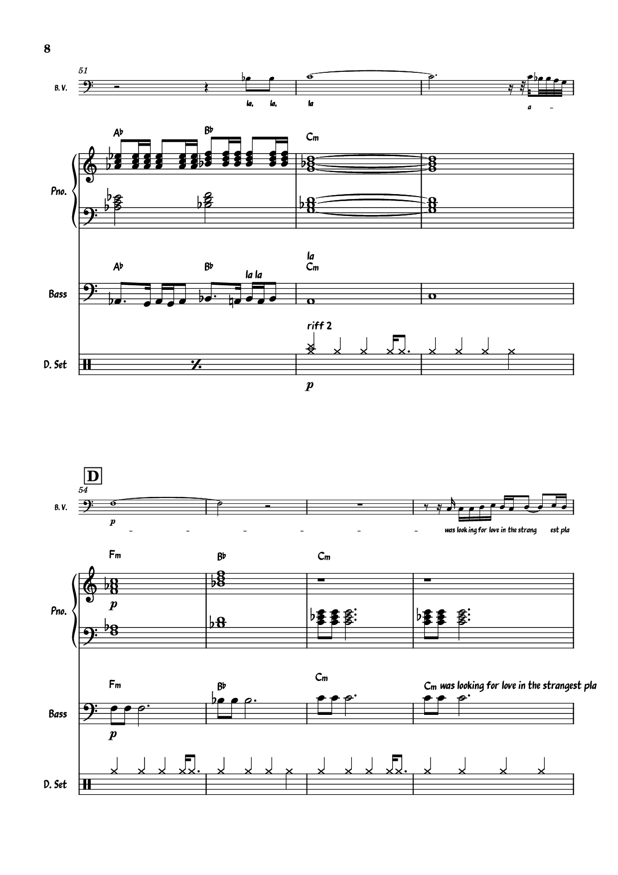 Trang 8 của Sheet nhạc PDF Piano Guitar Tab bài hát July Morning Piano - Uriah Heep