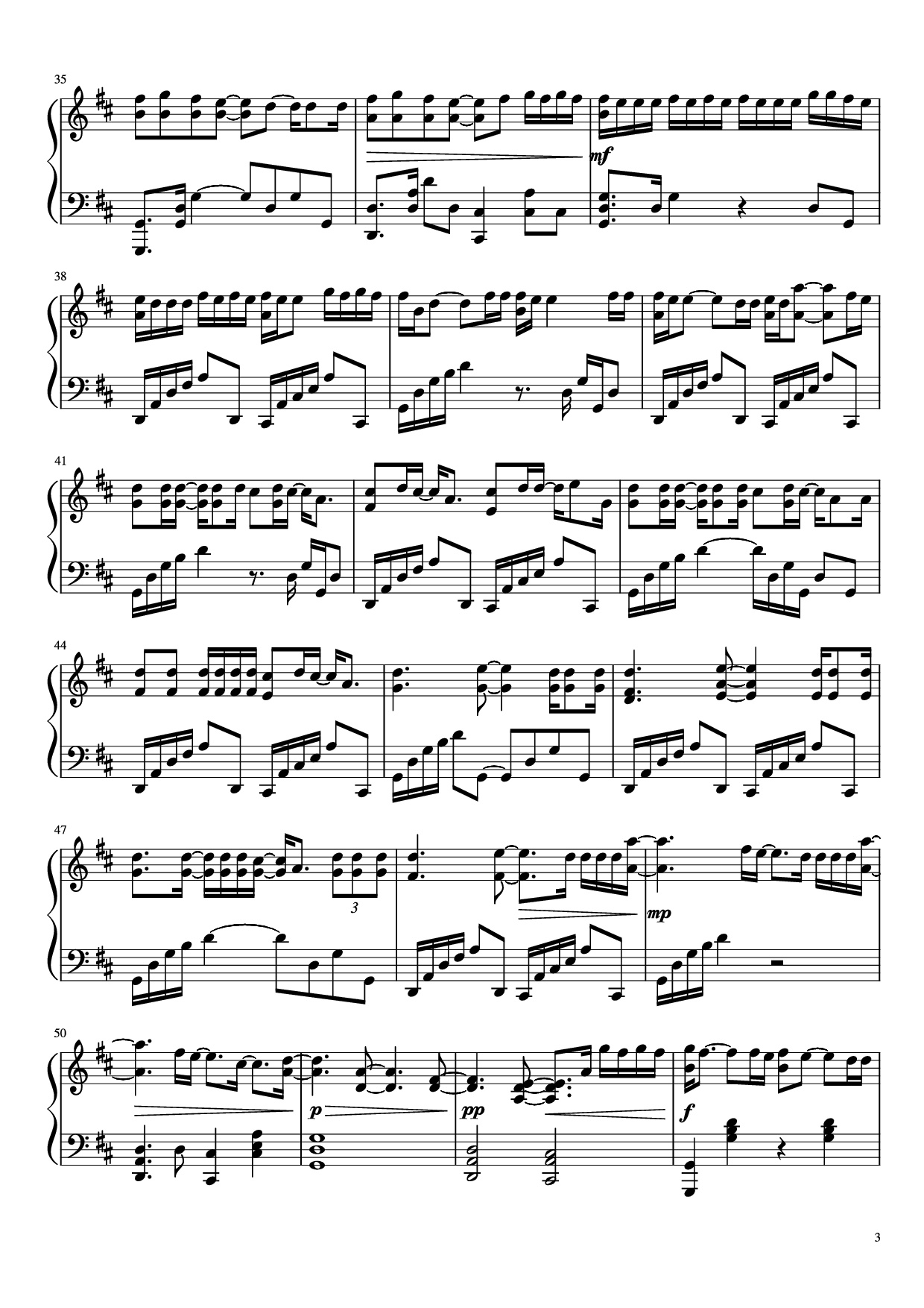 Trang 3 của Sheet nhạc PDF Piano bài hát Robbery Piano - Jarad Higgins