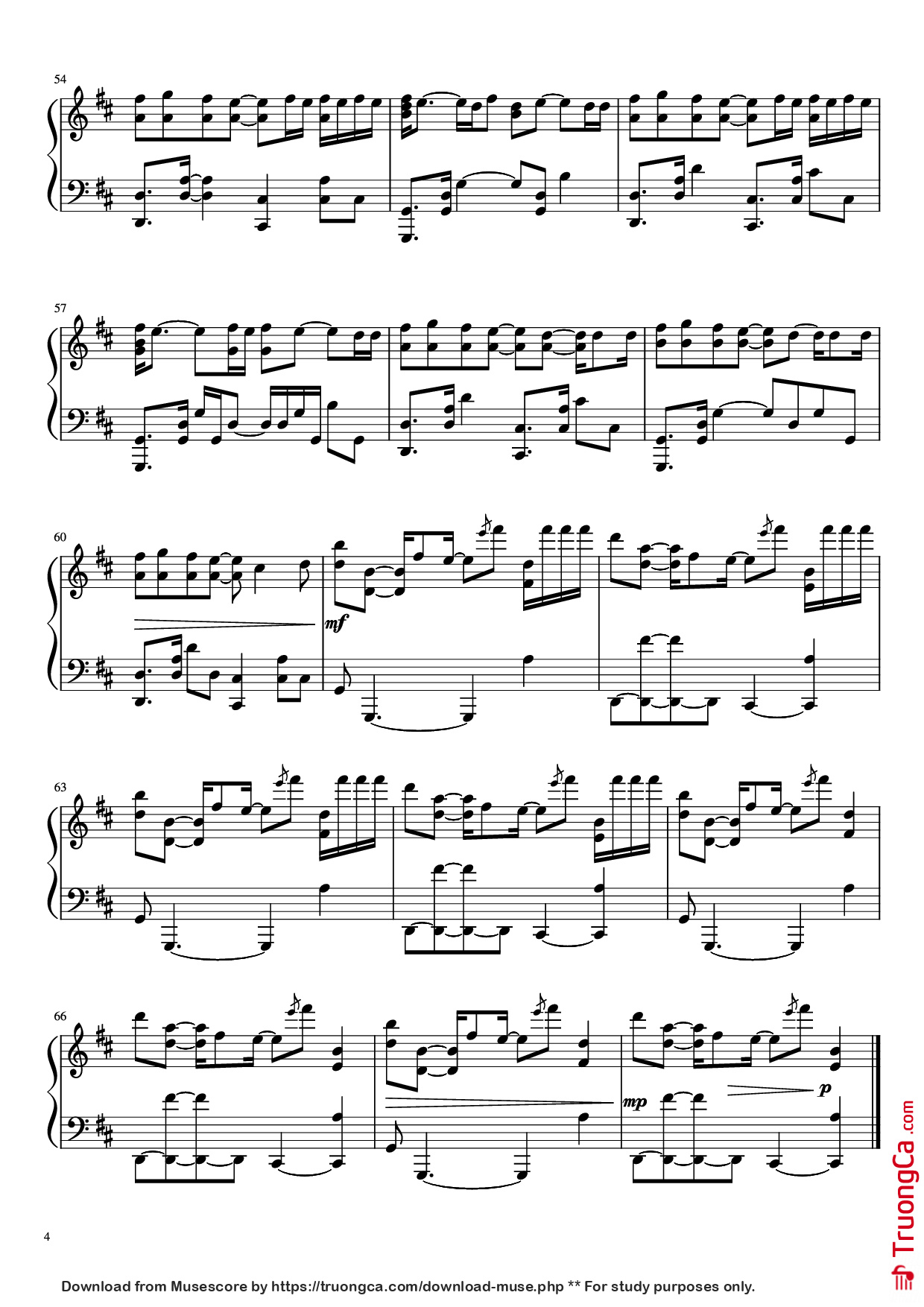 Trang 4 của Sheet nhạc PDF Piano bài hát Robbery Piano - Jarad Higgins