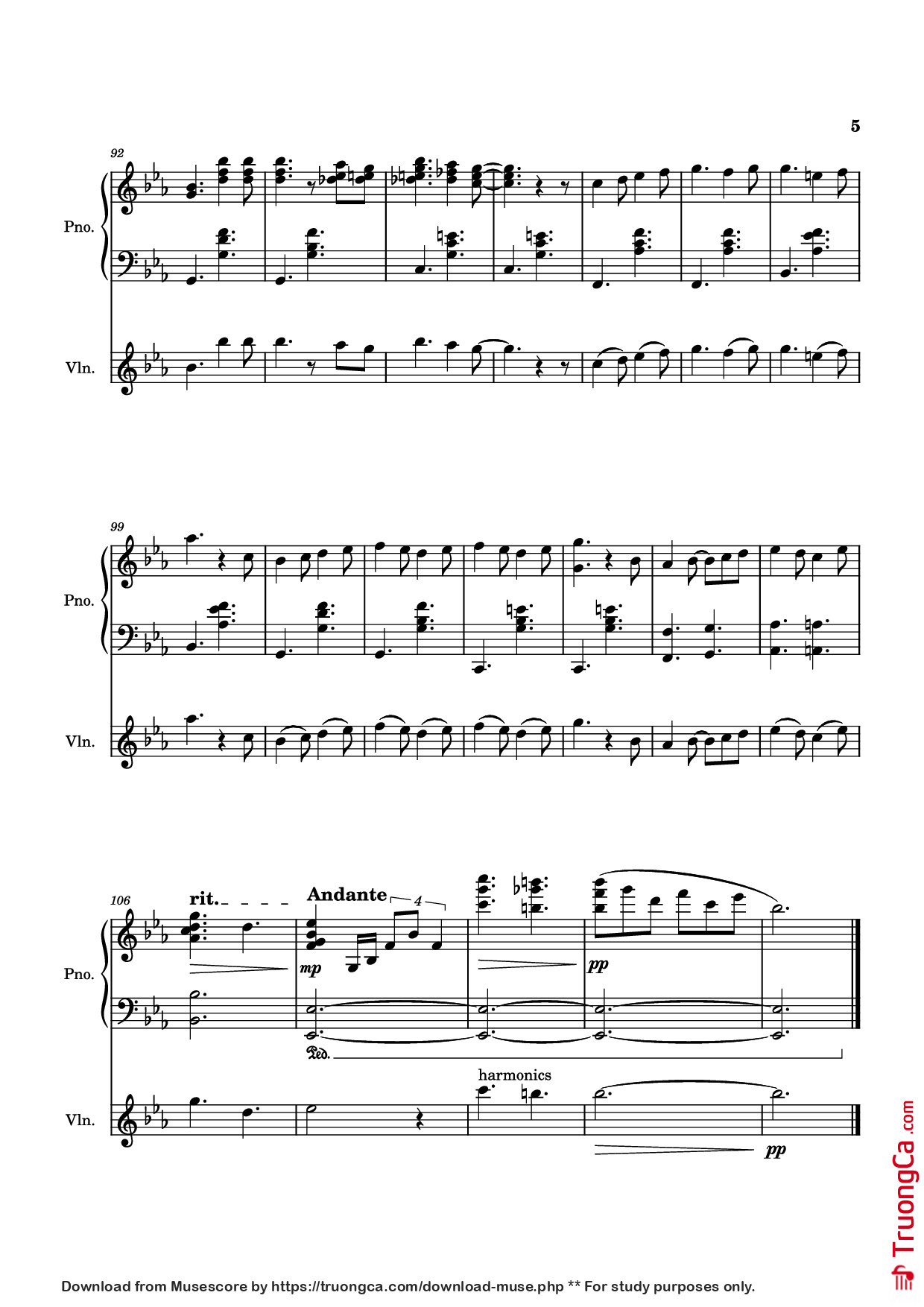 Trang 5 của Sheet nhạc PDF Piano bài hát Valentine Piano - Laufey