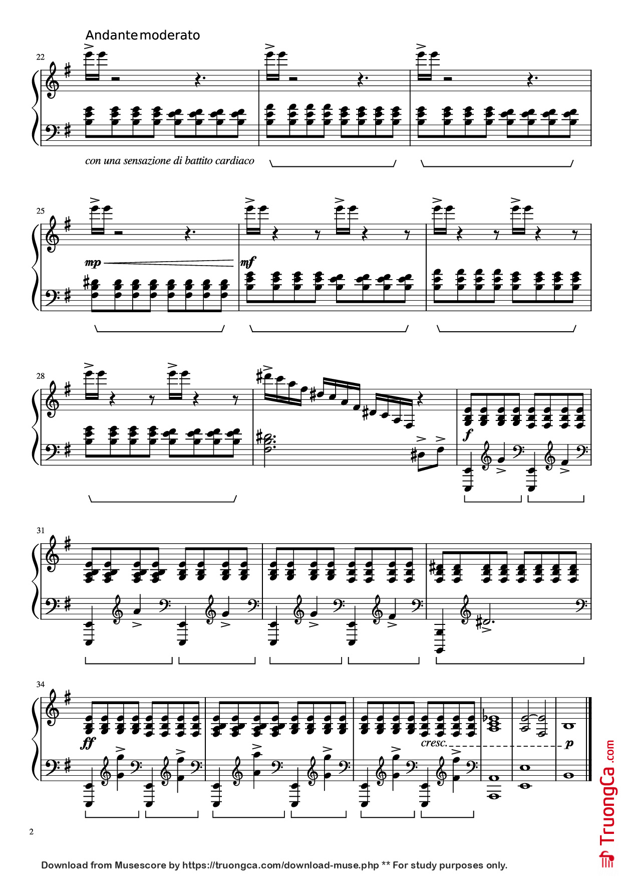 Trang 2 của Sheet nhạc PDF Piano bài hát Sociopat Piano - Undefined