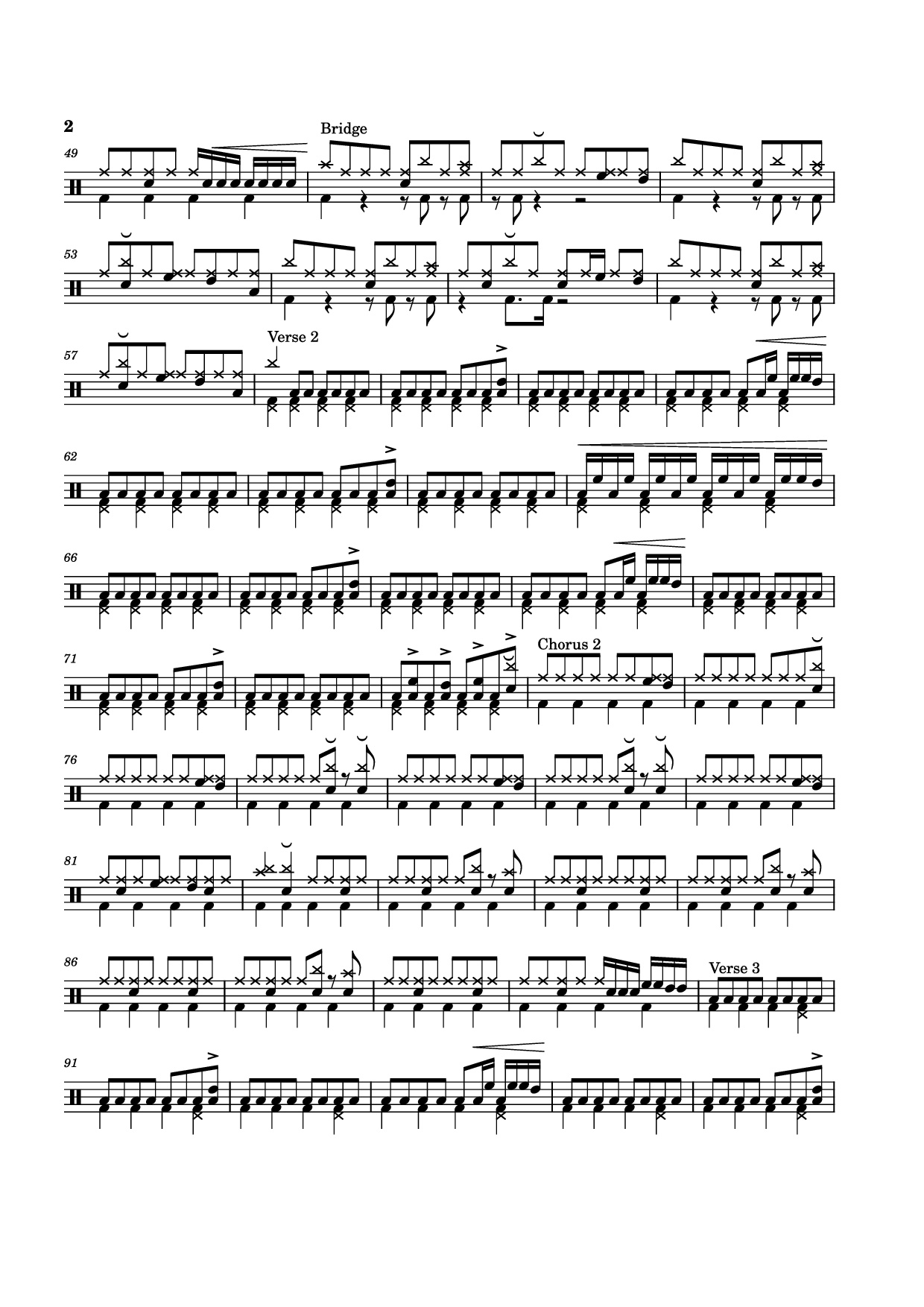 Trang 2 của Sheet nhạc PDF bài hát Dreams - The Cranberries