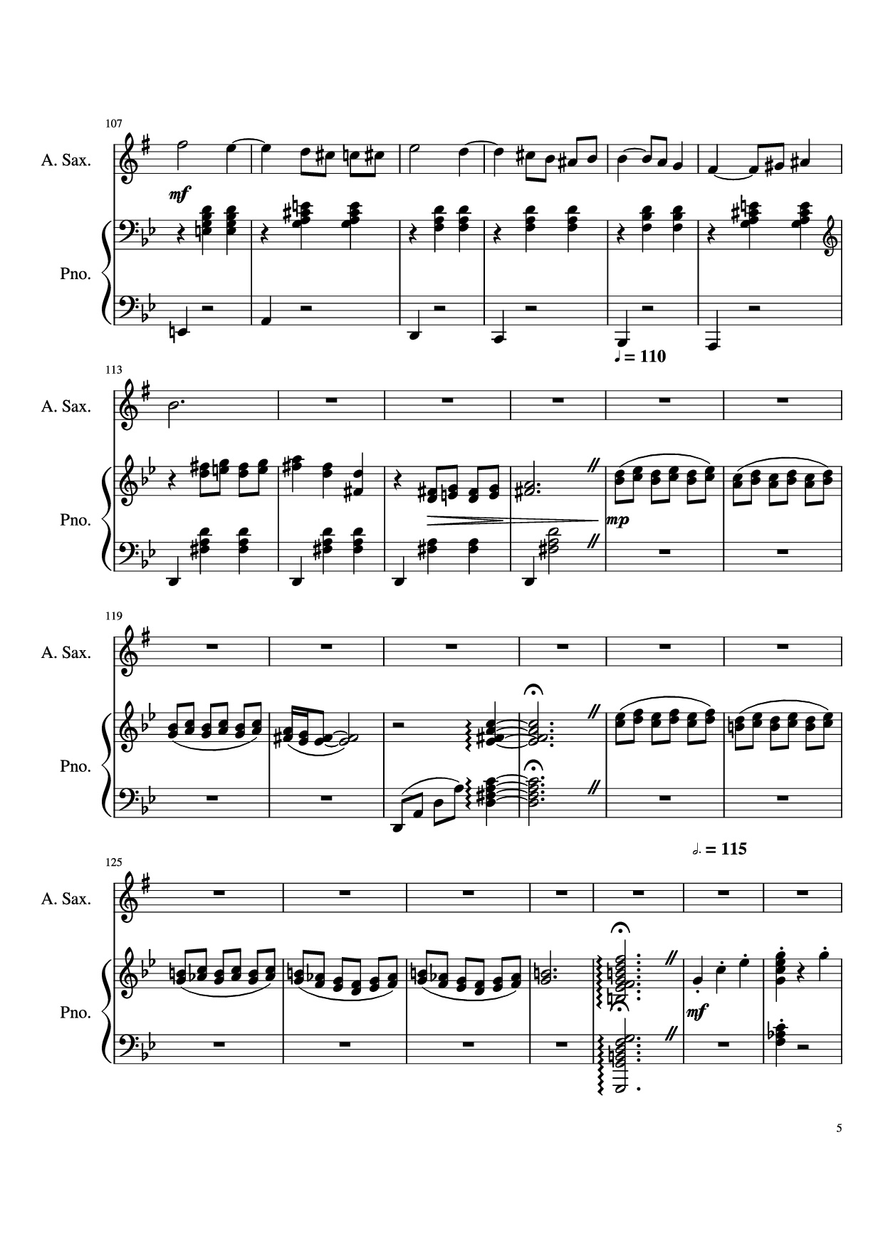 Trang 5 của Sheet nhạc PDF Piano bài hát Howl