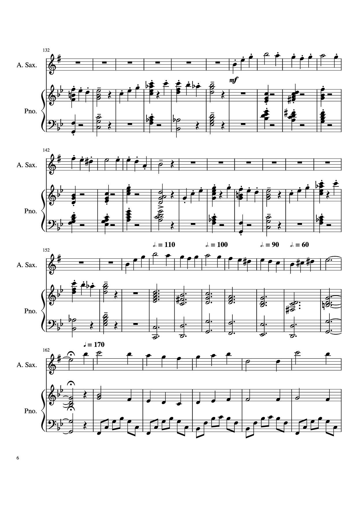 Trang 6 của Sheet nhạc PDF Piano bài hát Howl