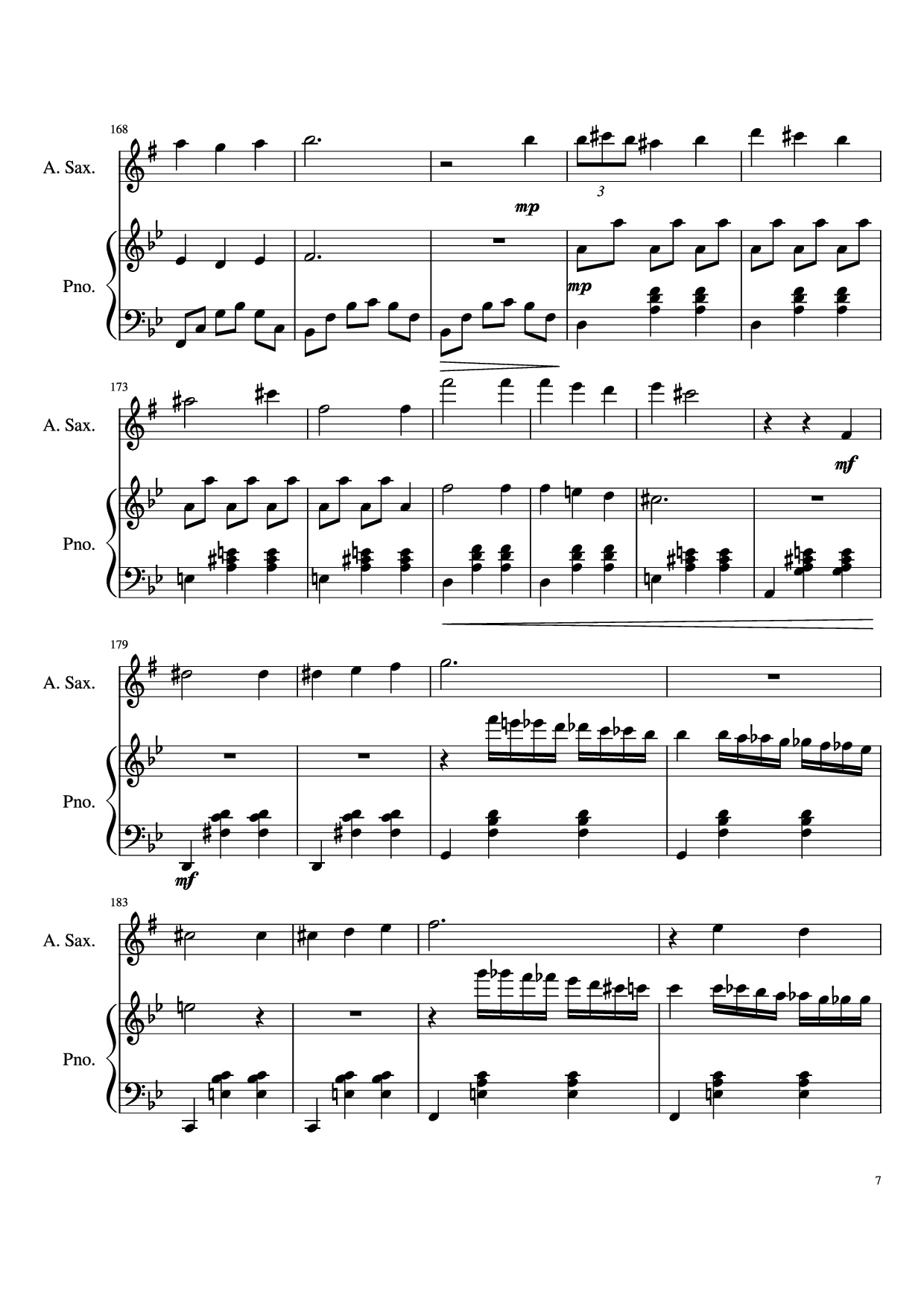 Trang 7 của Sheet nhạc PDF Piano bài hát Howl