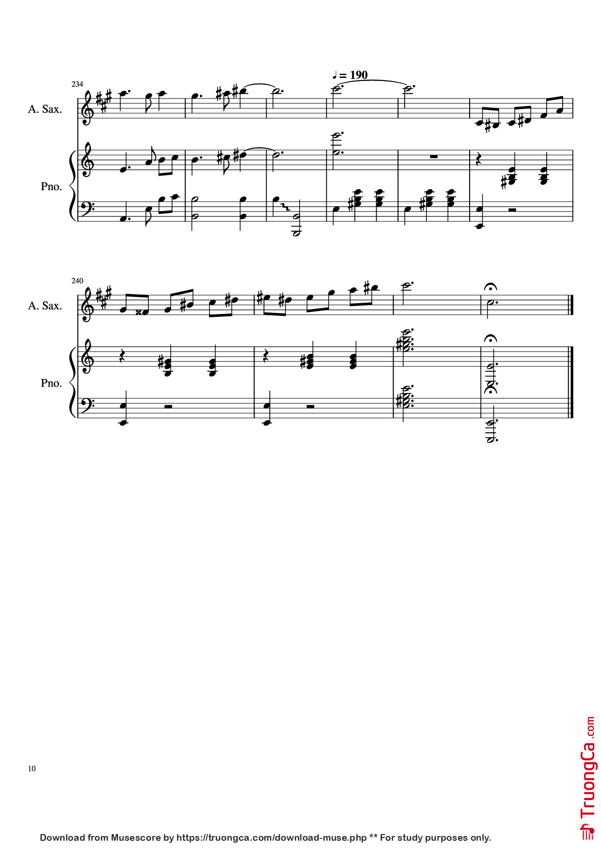 Trang 10 của Sheet nhạc PDF Piano bài hát Howl