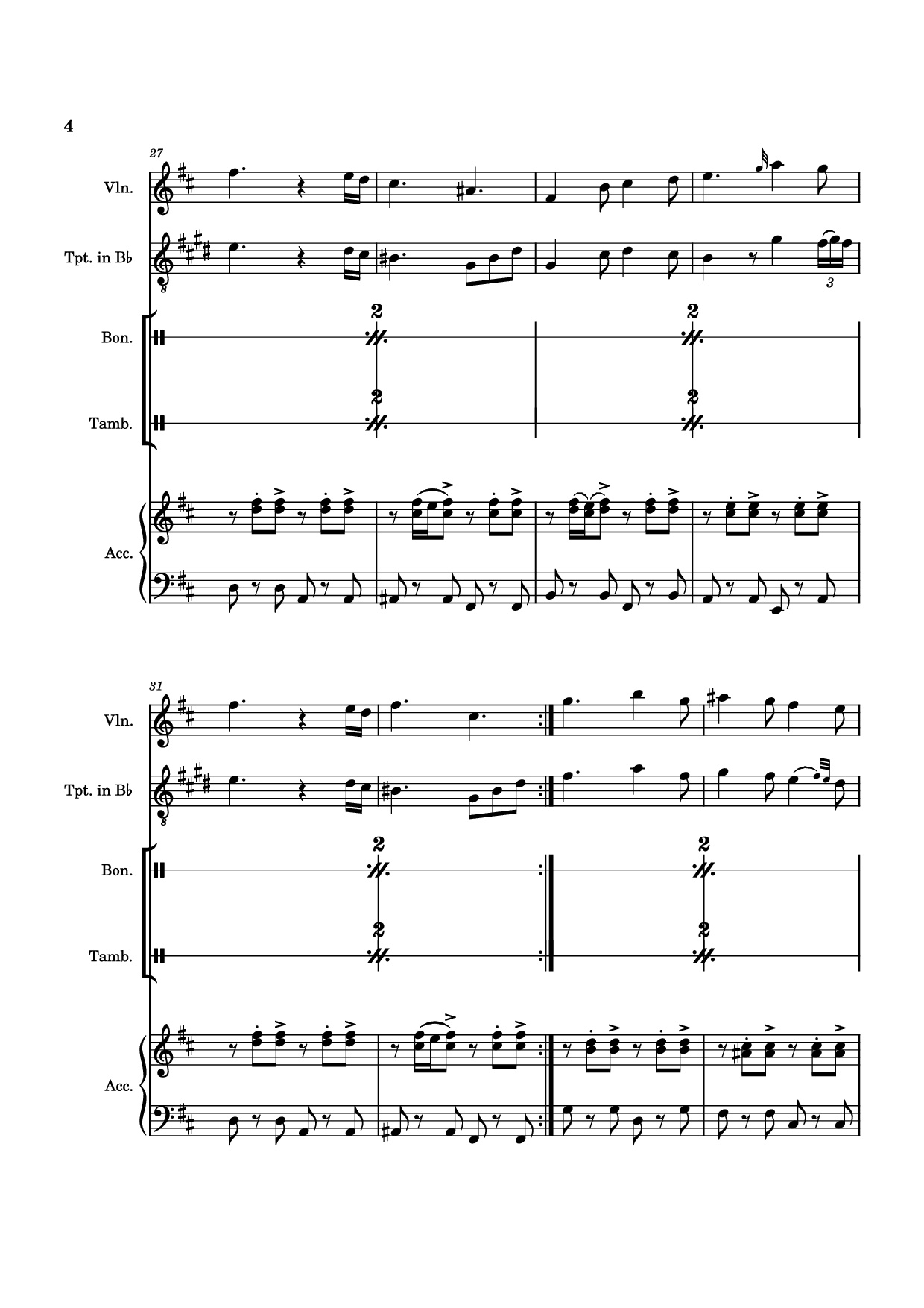 Trang 4 của Sheet nhạc PDF bài hát A Memory of Tides Violin - Naktigonis