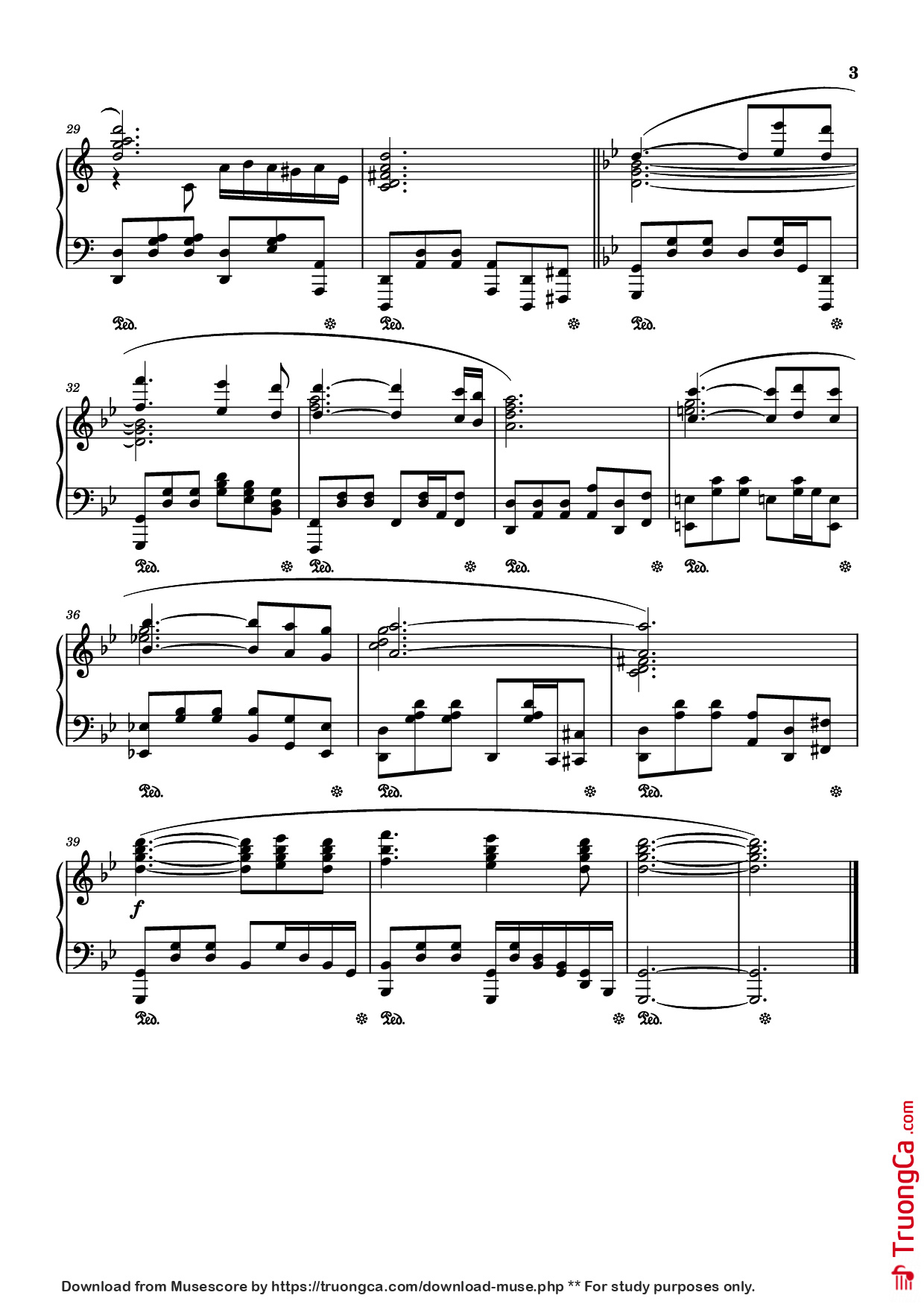 Trang 3 của Sheet nhạc PDF Piano bài hát La Lecon Particuliere Piano - Francis Lai
