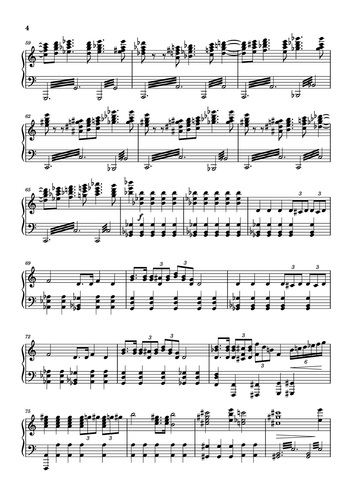 Trang 4 của Sheet nhạc PDF Piano bài hát The Planets - Mars Piano - Composer / arranger