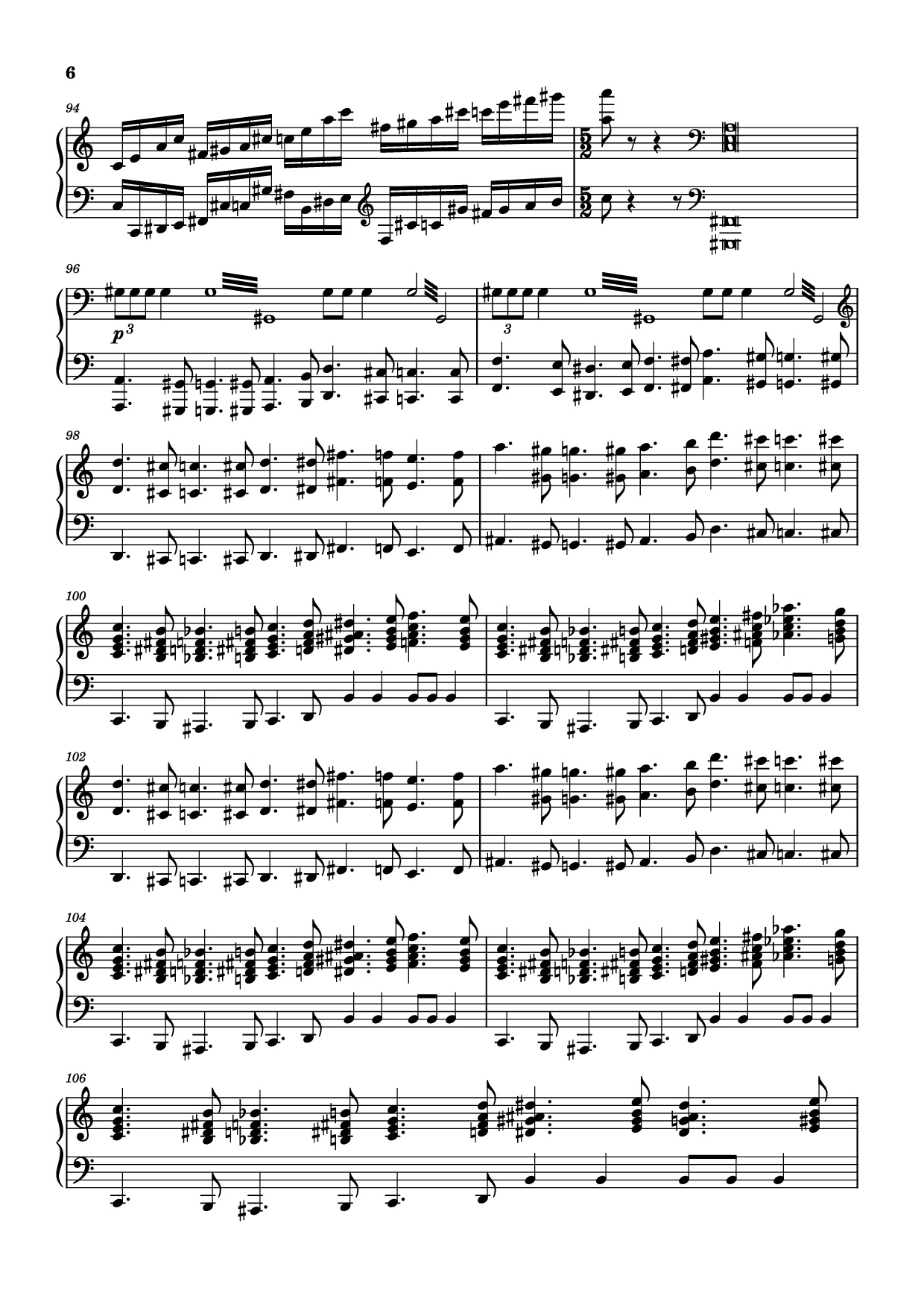 Trang 6 của Sheet nhạc PDF Piano bài hát The Planets - Mars Piano - Composer / arranger